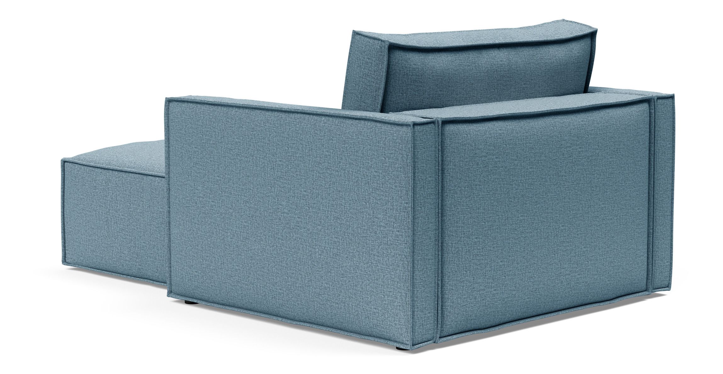 Newilla Storage Lounger Chair w/ Slim Arm Rests