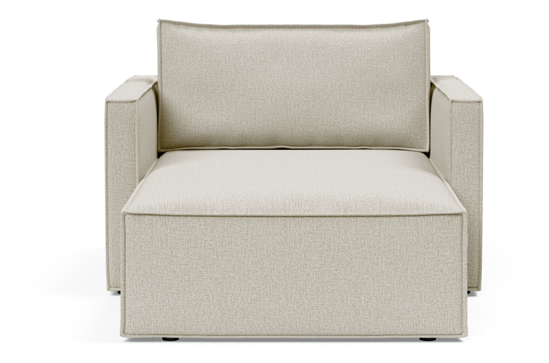 Newilla Storage Lounger Chair w/ Slim Arm Rests