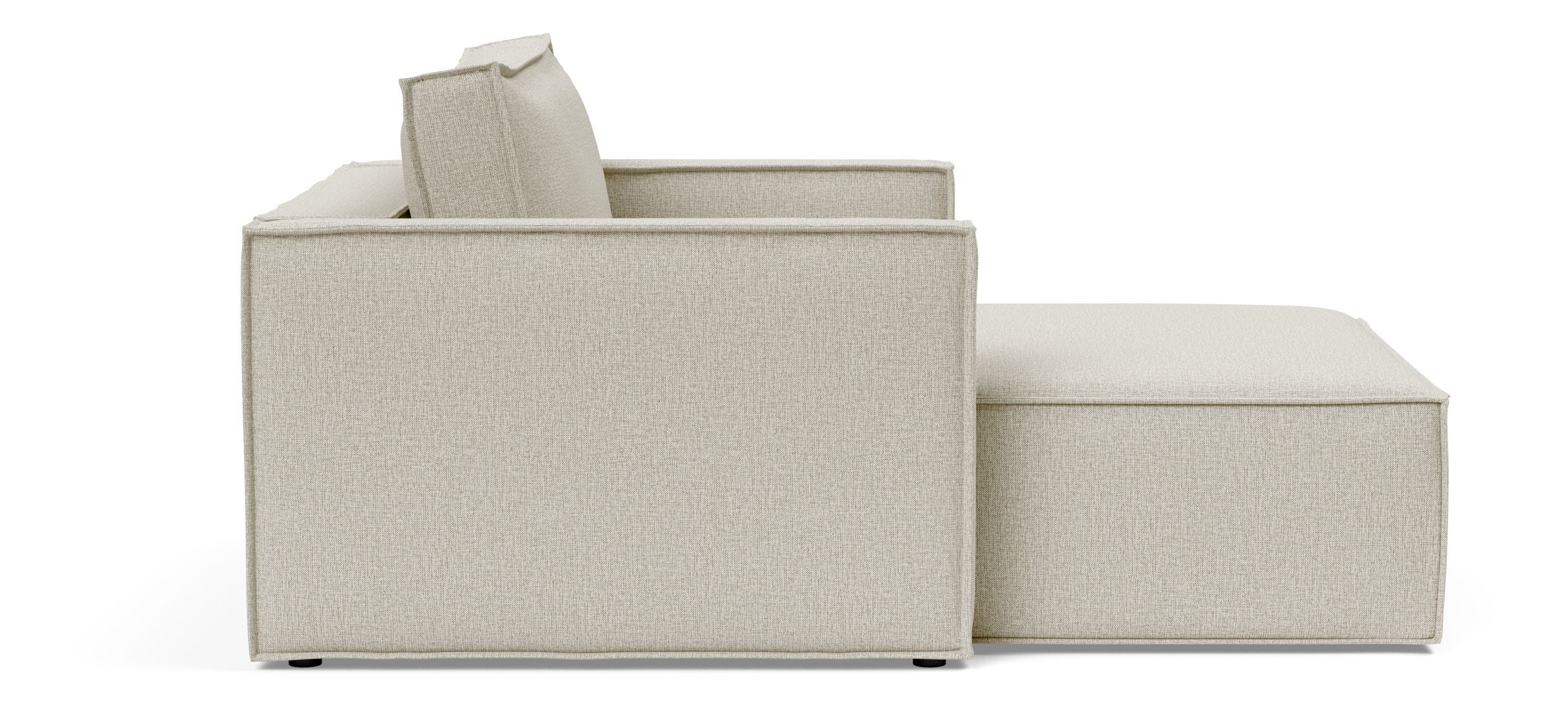 Newilla Storage Lounger Chair w/ Slim Arm Rests