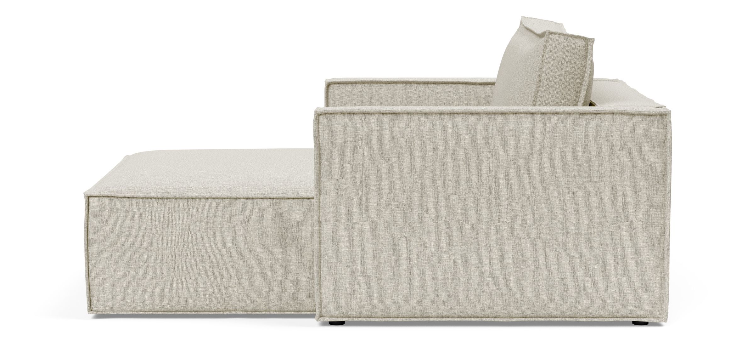 Newilla Storage Lounger Chair w/ Slim Arm Rests