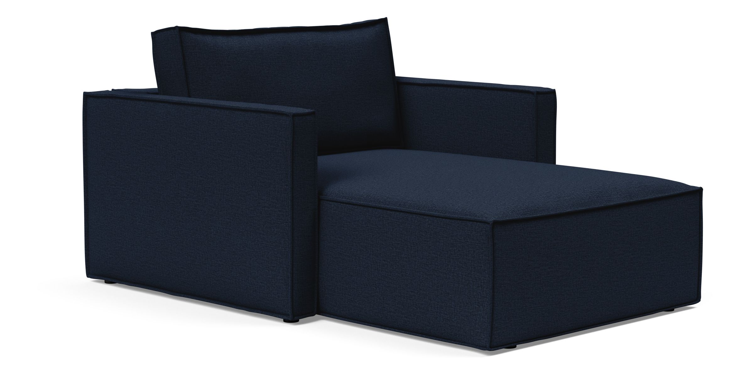 Newilla Storage Lounger Chair w/ Slim Arm Rests