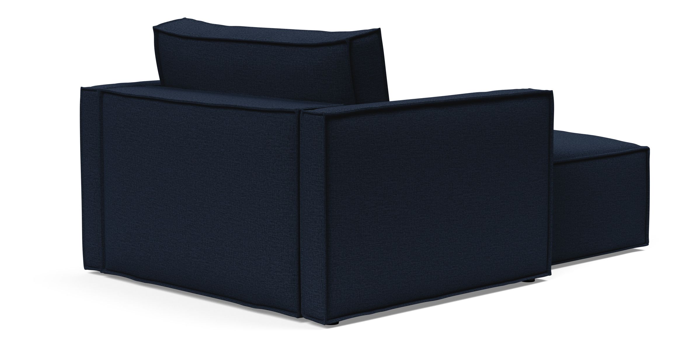 Newilla Storage Lounger Chair w/ Slim Arm Rests