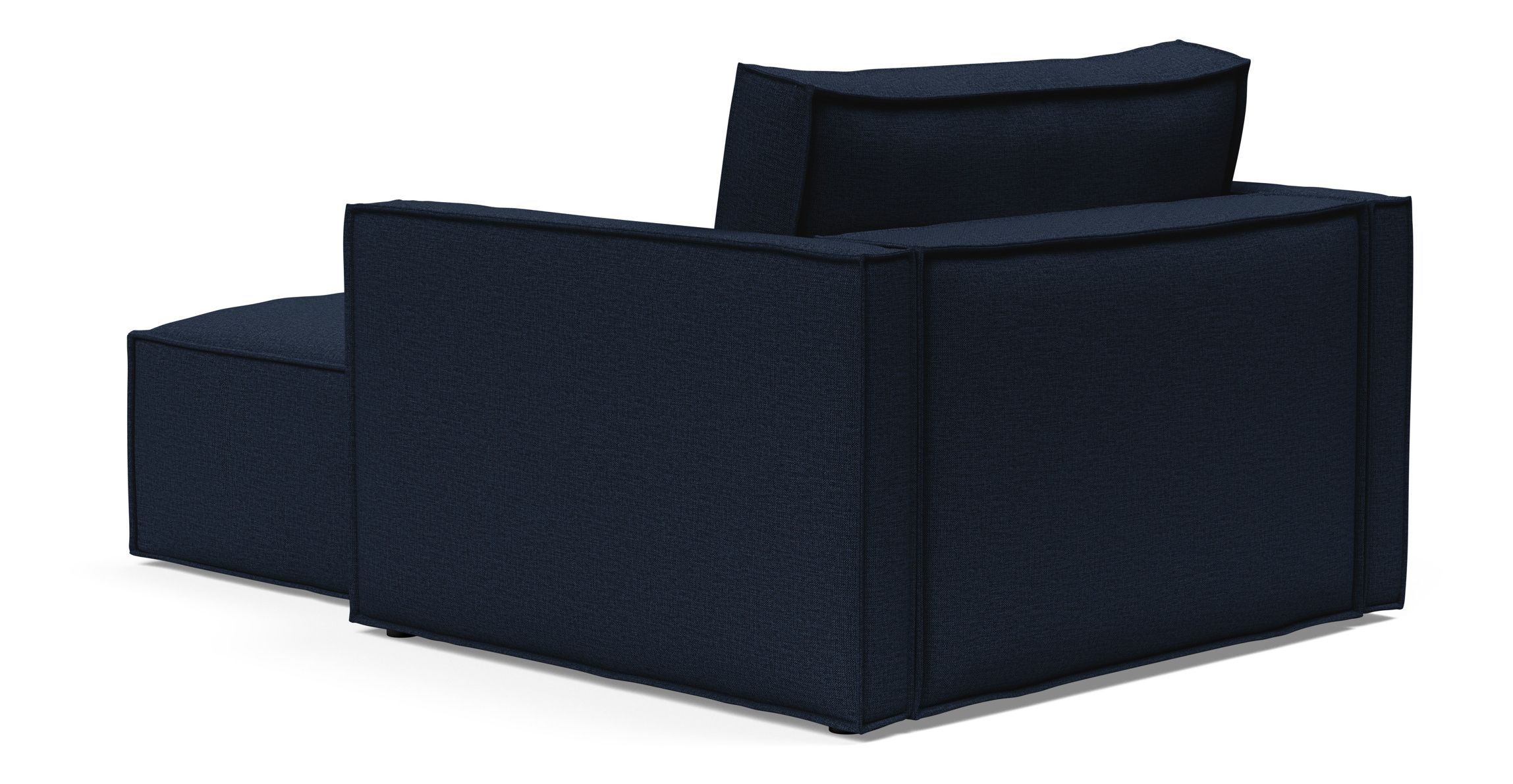 Newilla Storage Lounger Chair w/ Slim Arm Rests