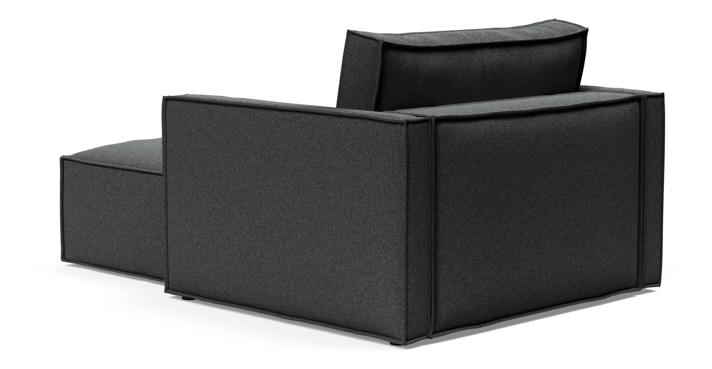 Newilla Storage Lounger Chair w/ Slim Arm Rests