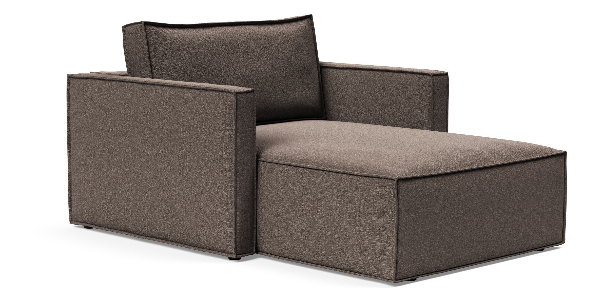 Newilla Storage Lounger Chair w/ Slim Arm Rests