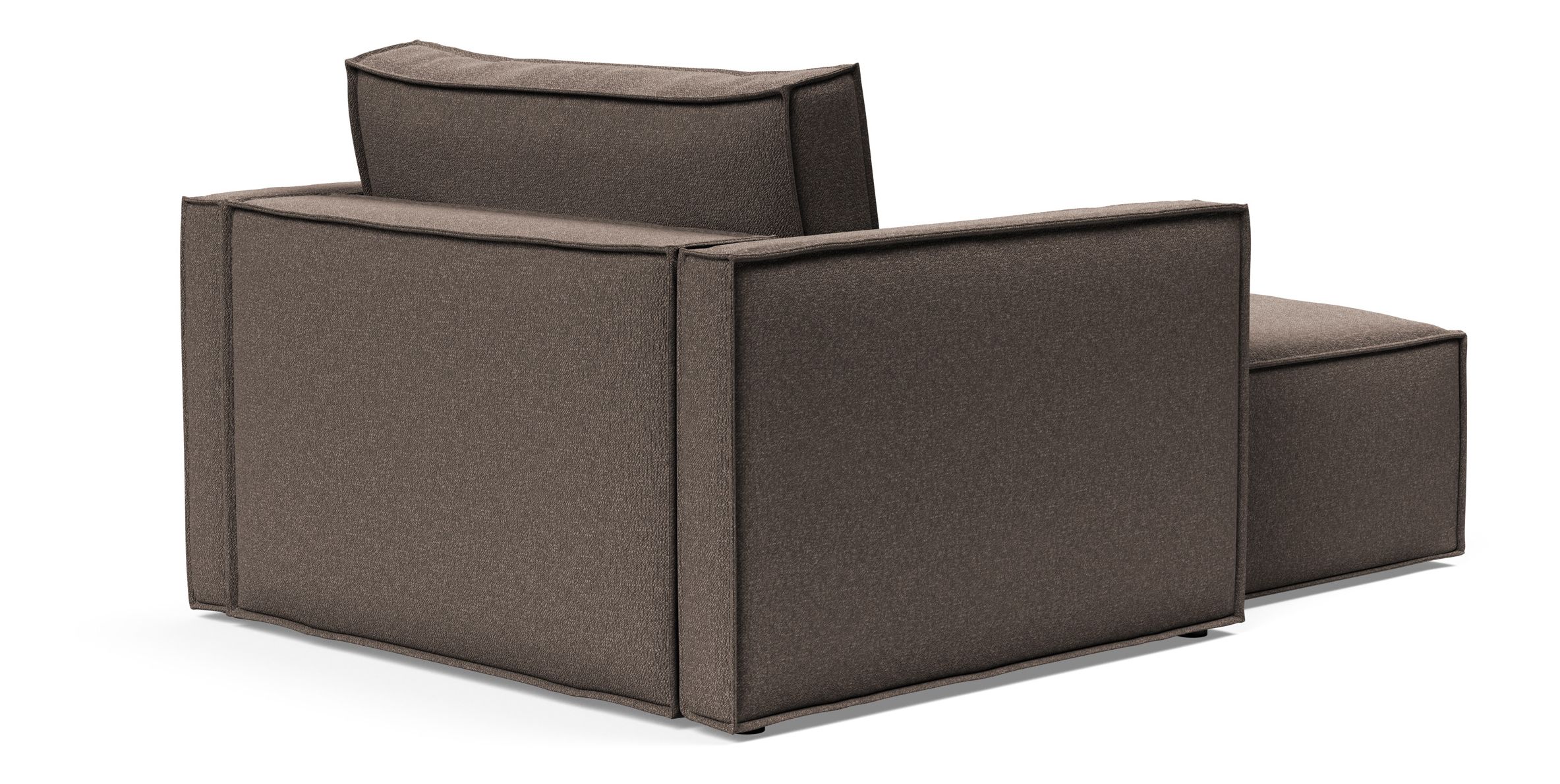 Newilla Storage Lounger Chair w/ Slim Arm Rests