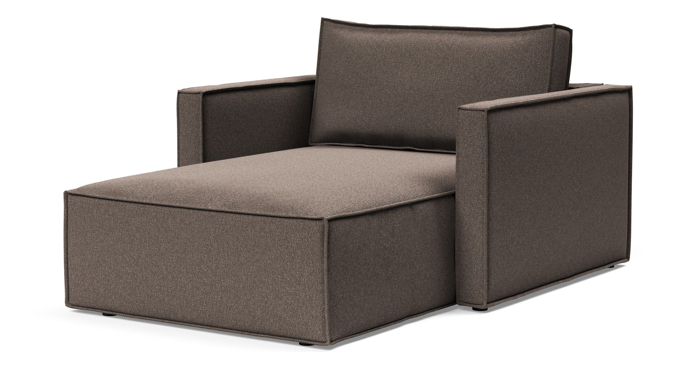 Newilla Storage Lounger Chair w/ Slim Arm Rests
