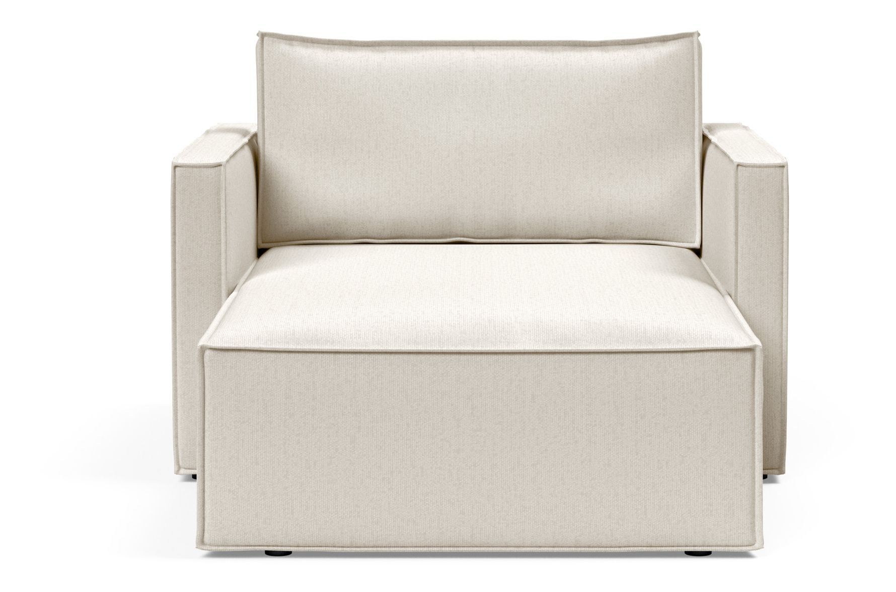 Newilla Storage Lounger Chair w/ Slim Arm Rests