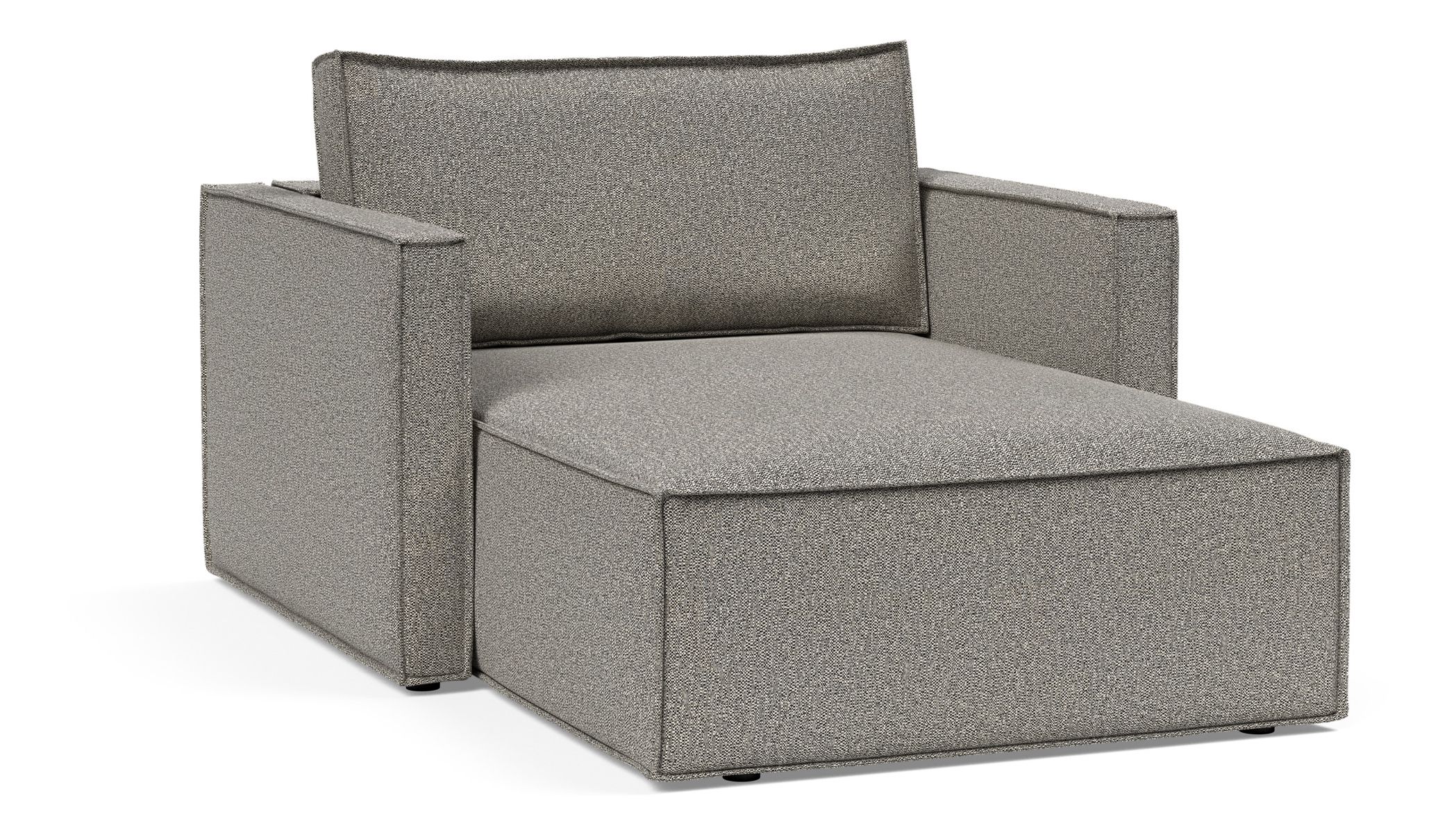Newilla Storage Lounger Chair w/ Slim Arm Rests