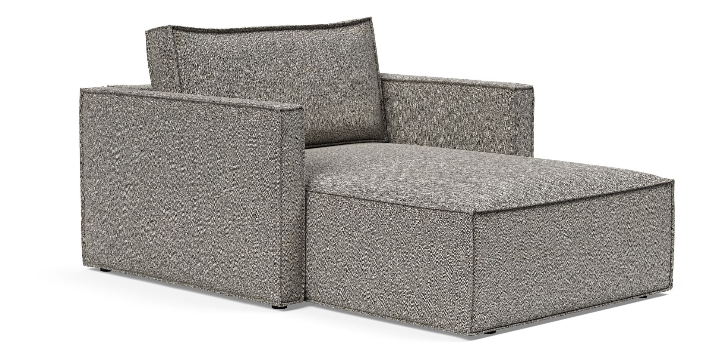 Newilla Storage Lounger Chair w/ Slim Arm Rests