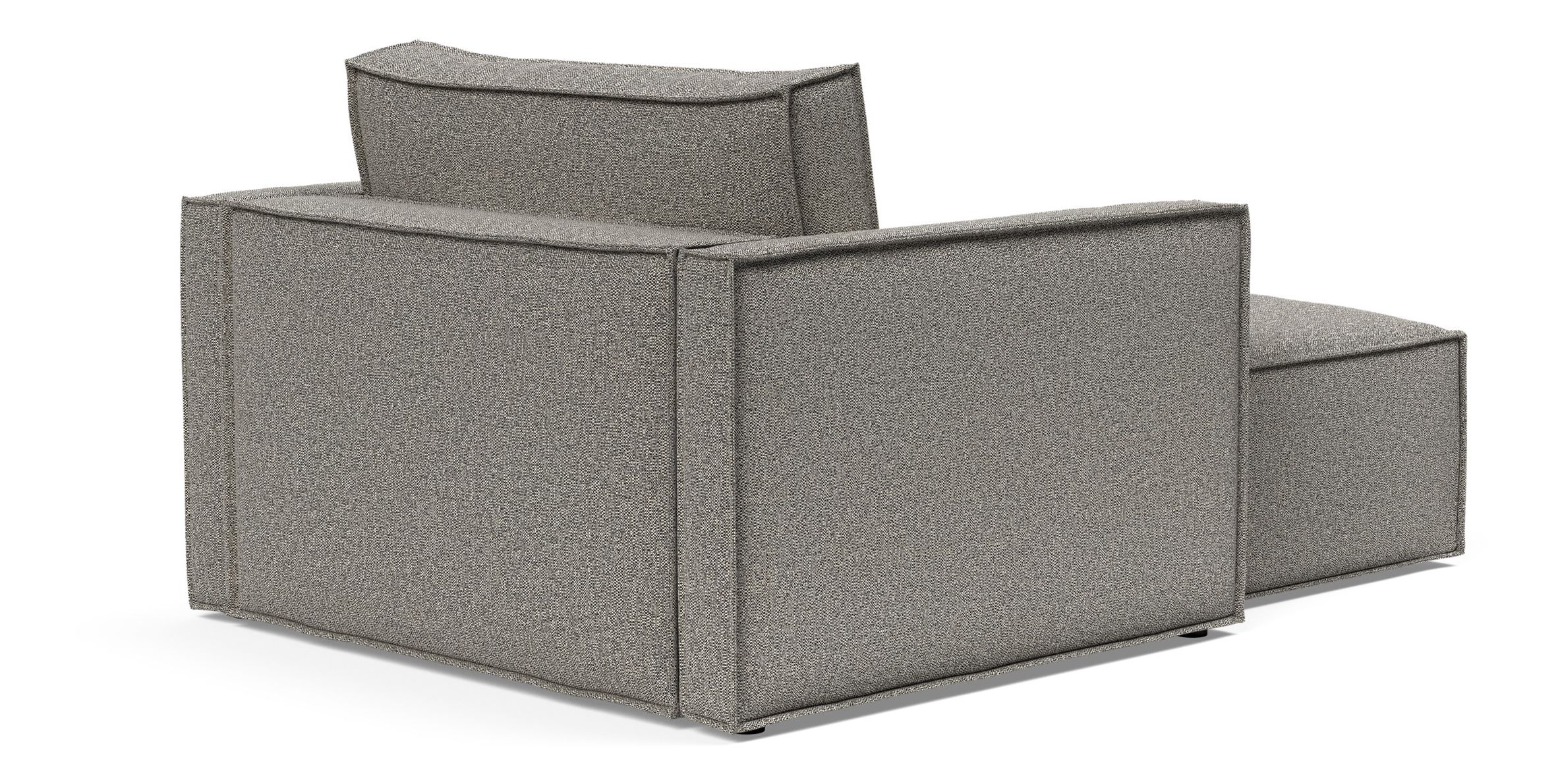 Newilla Storage Lounger Chair w/ Slim Arm Rests