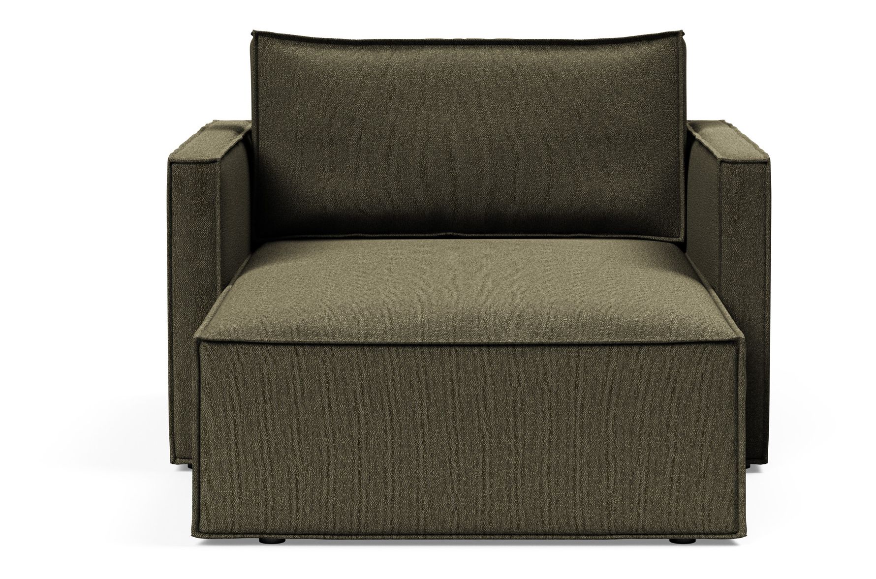 Newilla Storage Lounger Chair w/ Slim Arm Rests