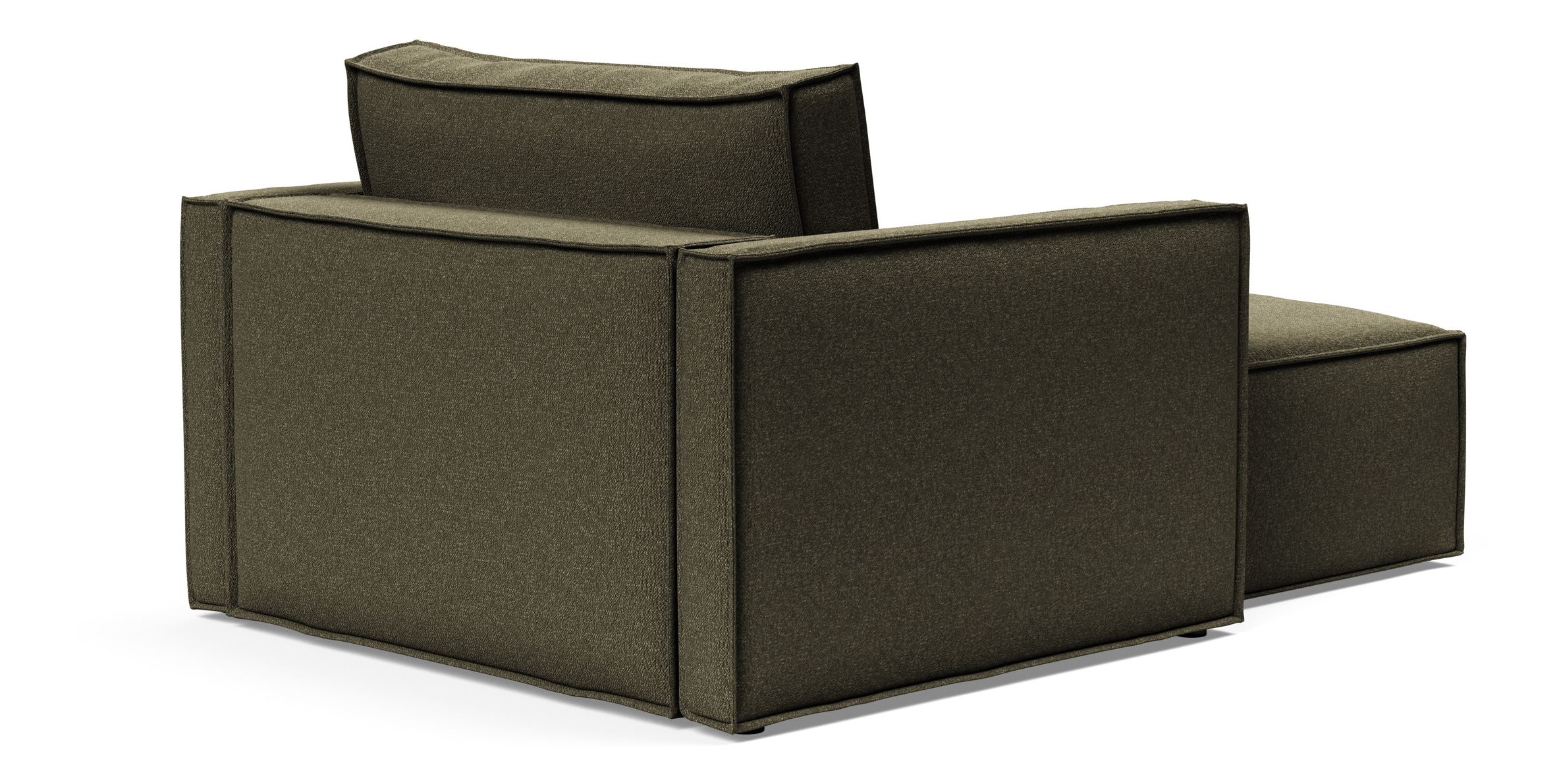 Newilla Storage Lounger Chair w/ Slim Arm Rests