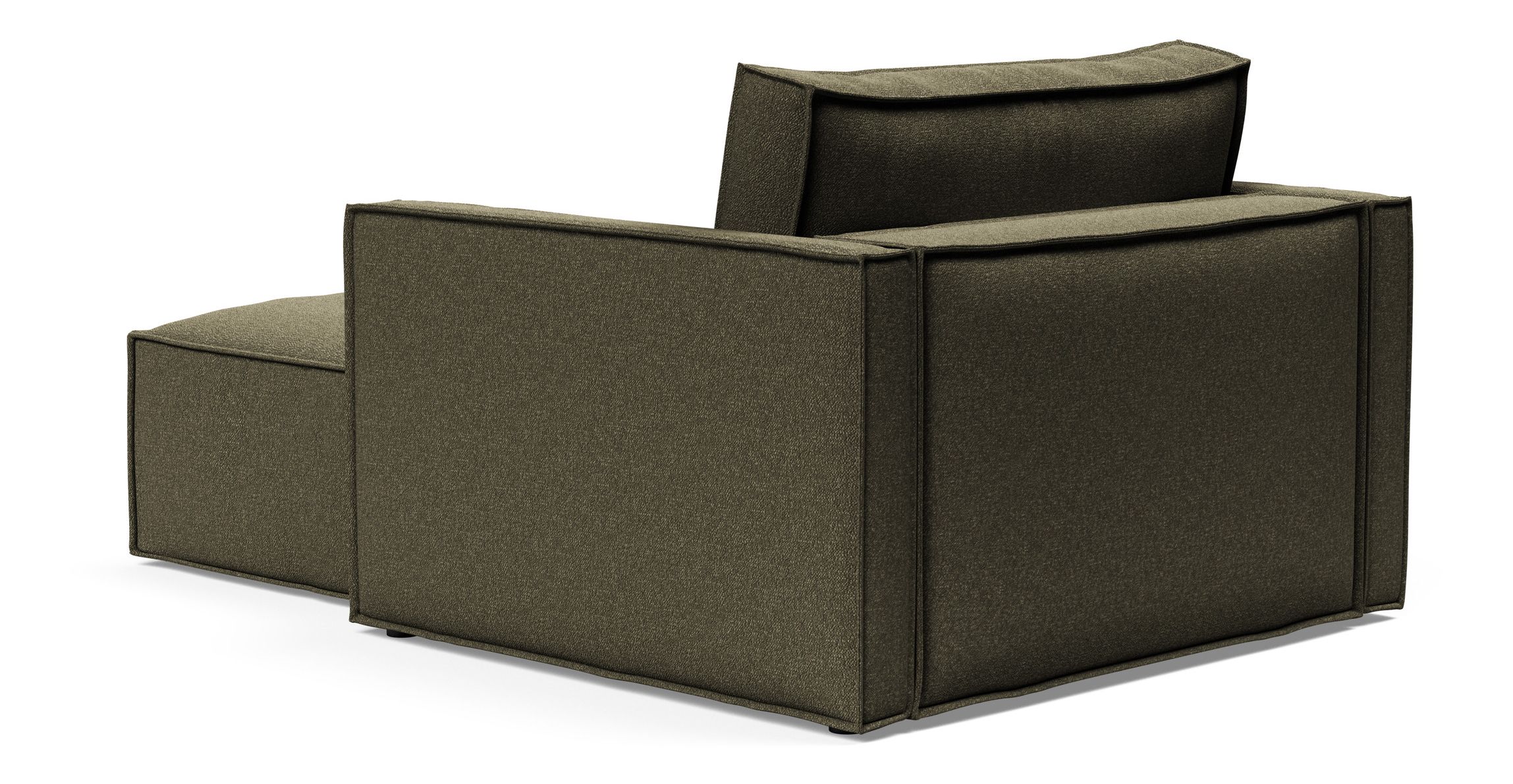 Newilla Storage Lounger Chair w/ Slim Arm Rests