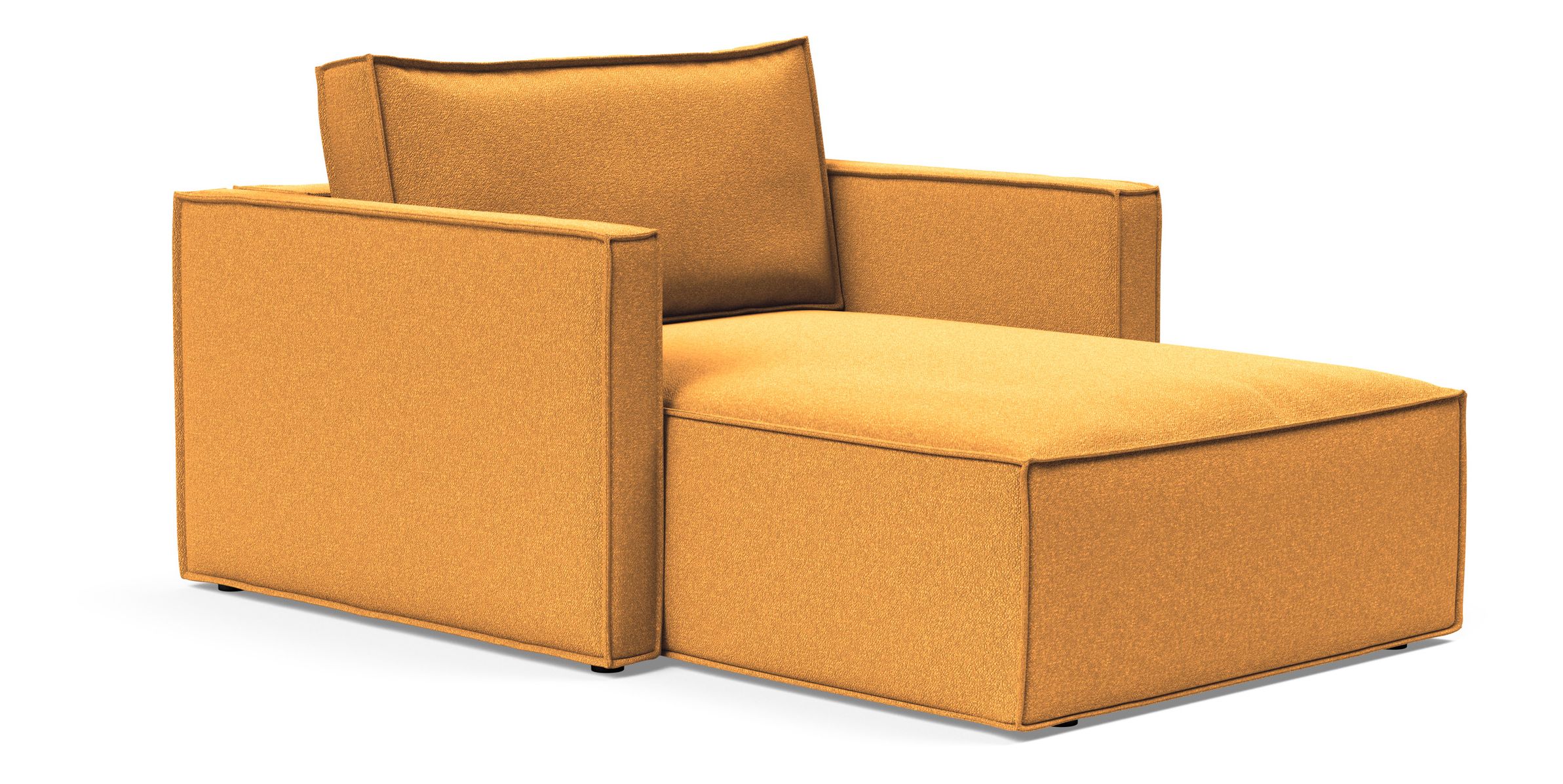 Newilla Storage Lounger Chair w/ Slim Arm Rests