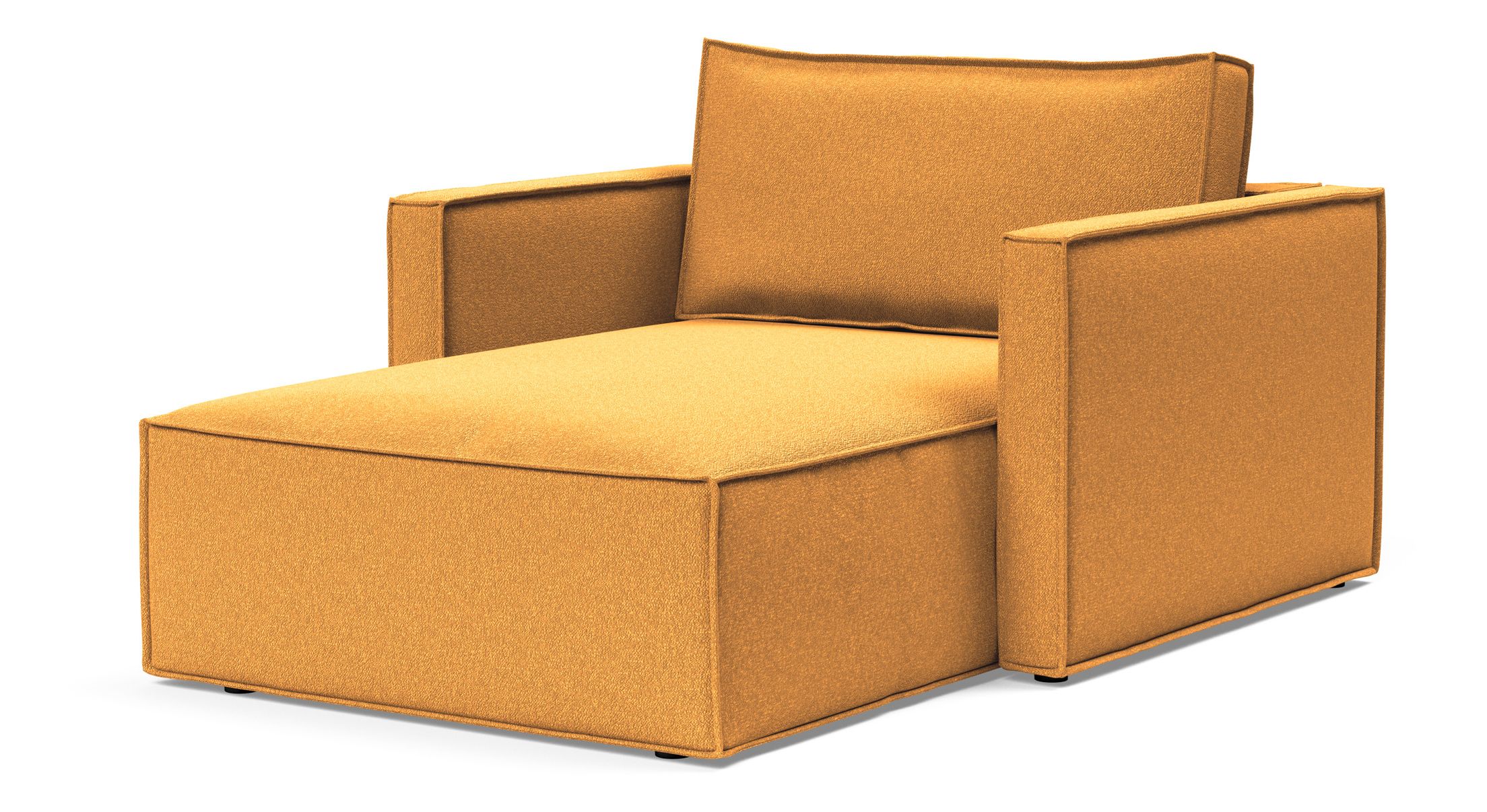 Newilla Storage Lounger Chair w/ Slim Arm Rests