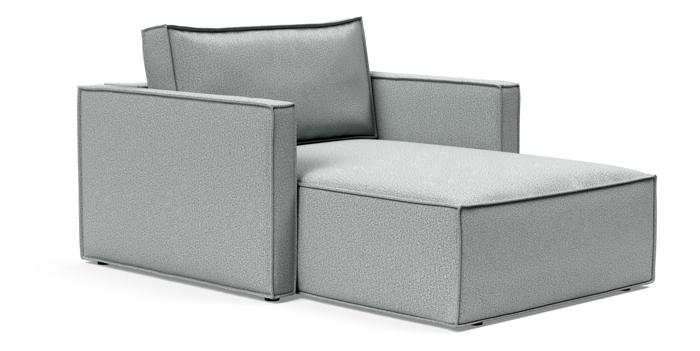Newilla Storage Lounger Chair w/ Slim Arm Rests