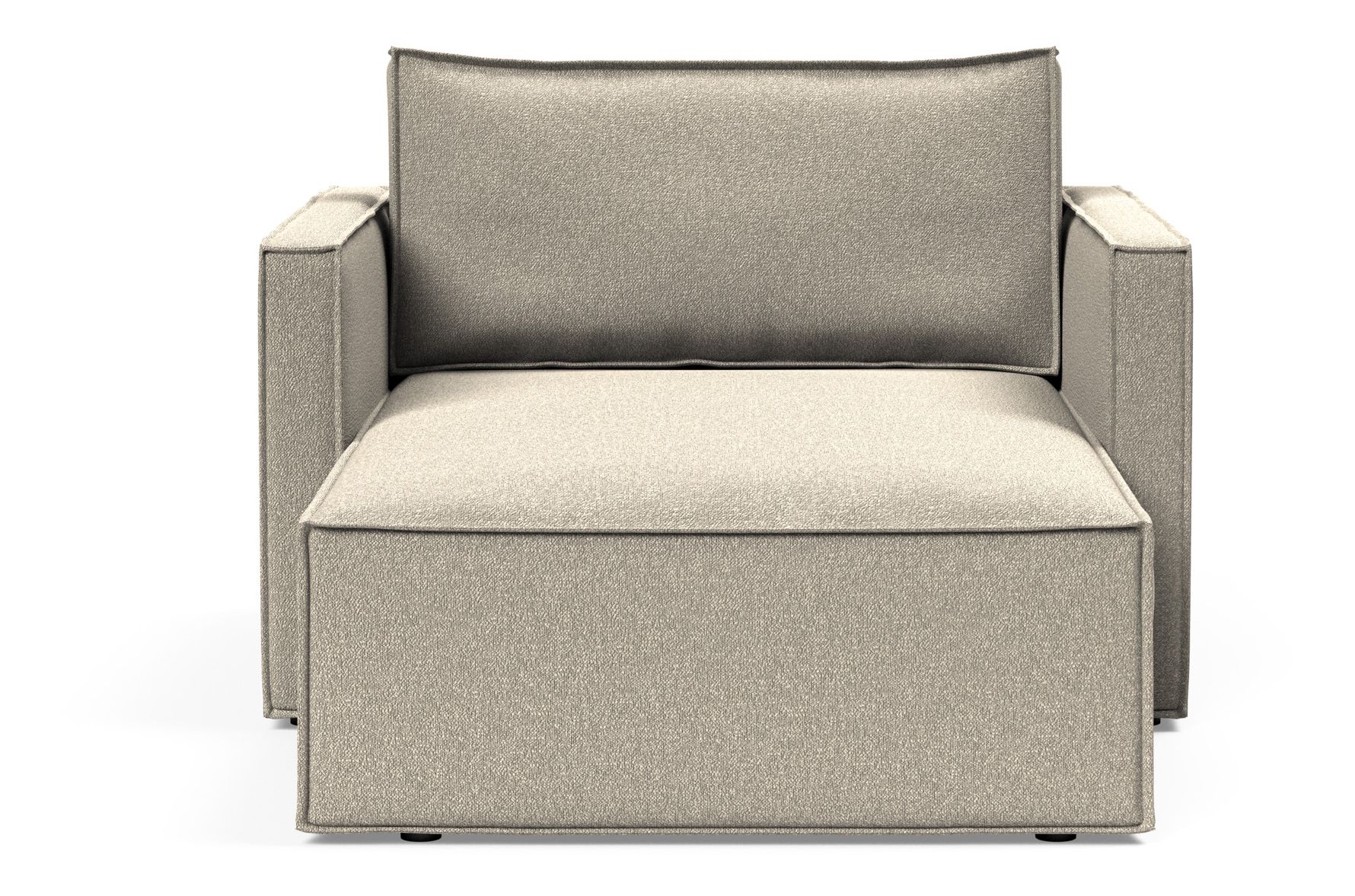 Newilla Storage Lounger Chair w/ Slim Arm Rests