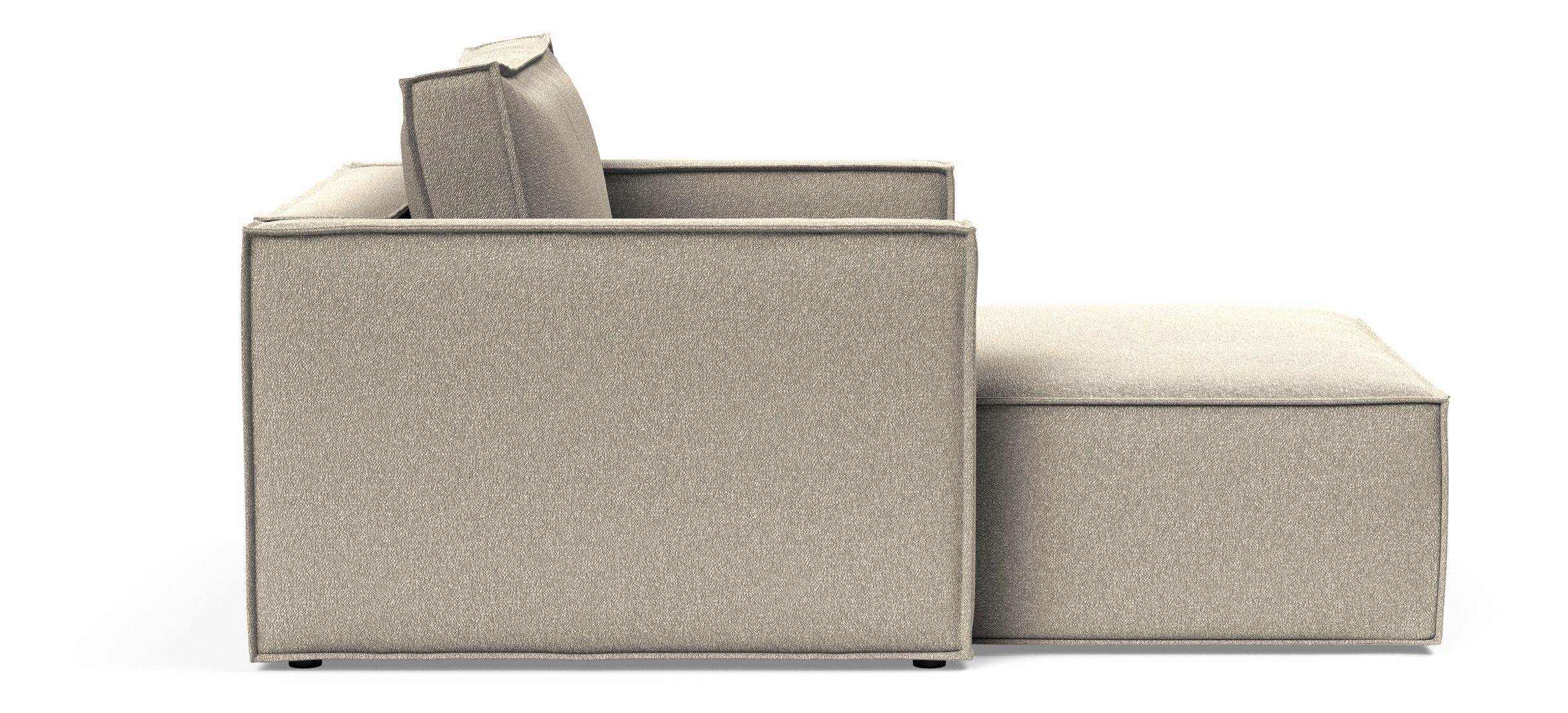 Newilla Storage Lounger Chair w/ Slim Arm Rests