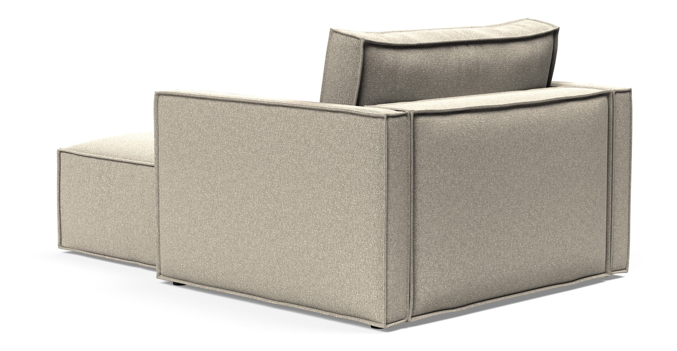 Newilla Storage Lounger Chair w/ Slim Arm Rests
