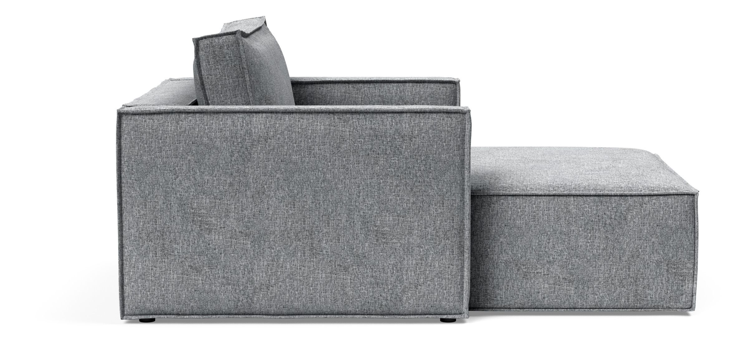 Newilla Storage Lounger Chair w/ Slim Arm Rests