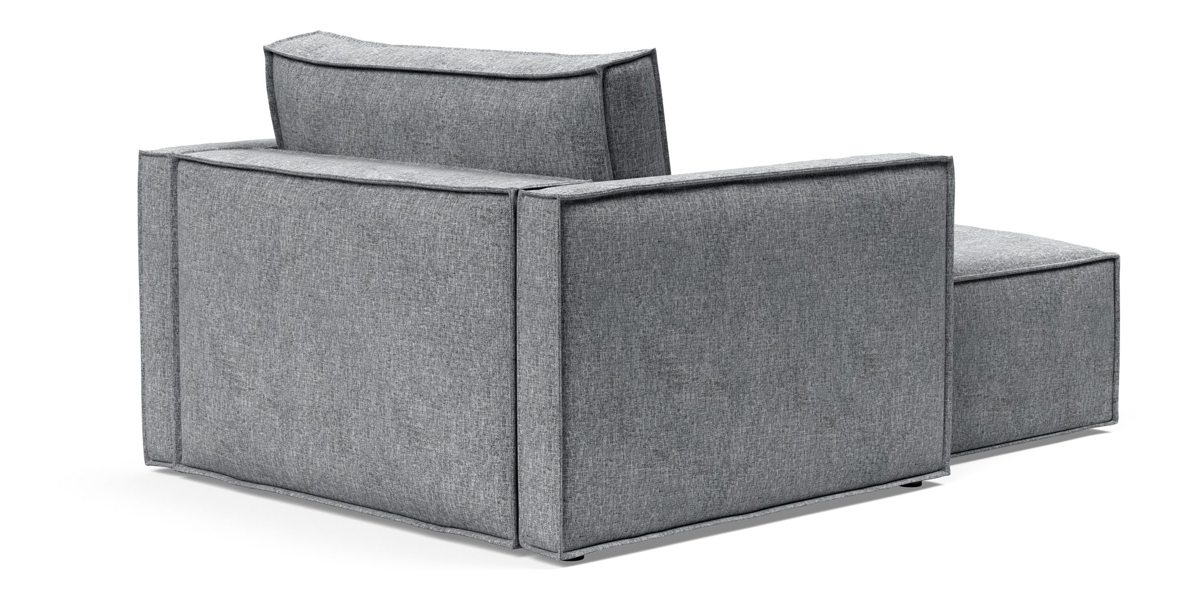 Newilla Storage Lounger Chair w/ Slim Arm Rests