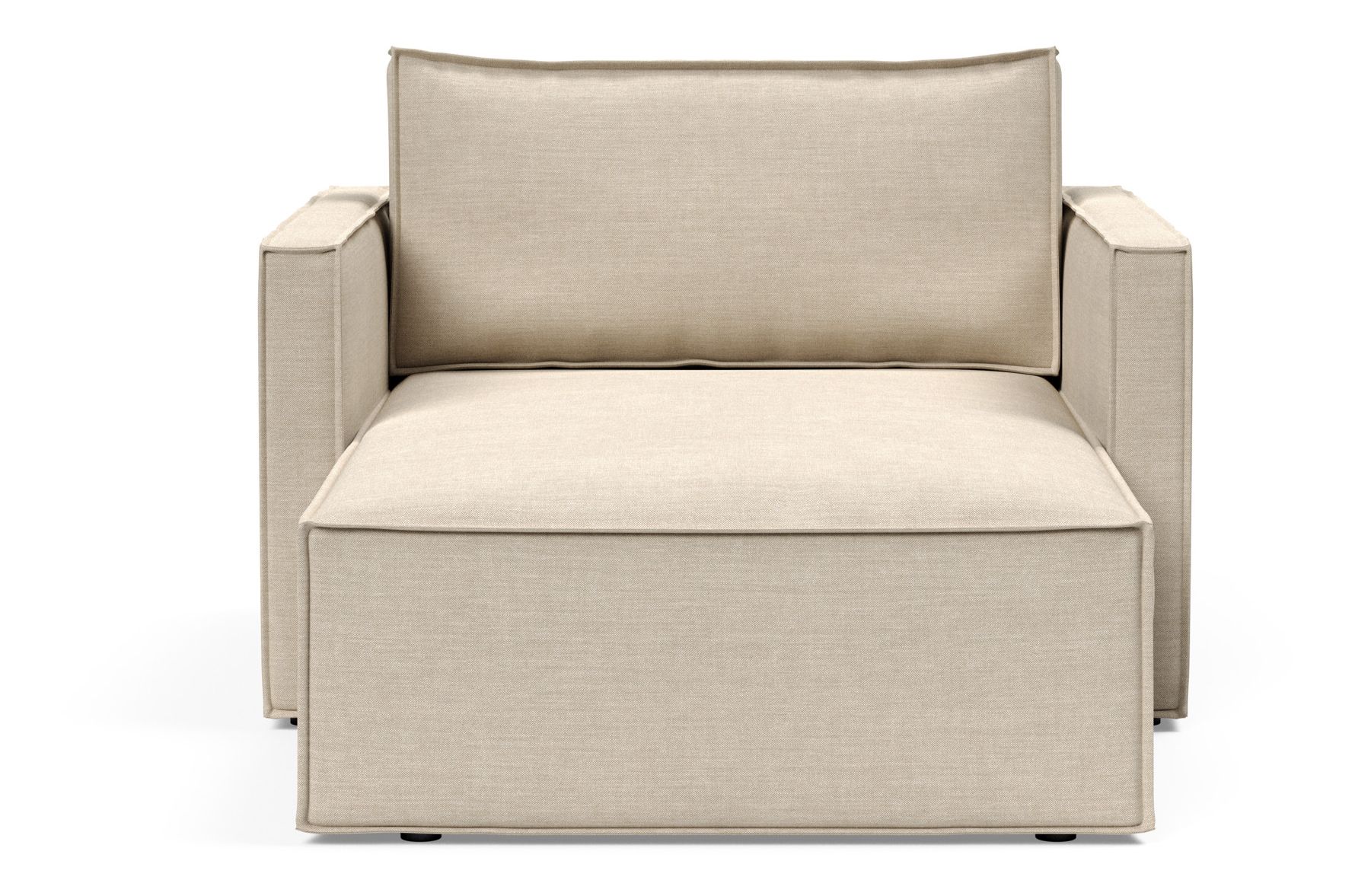 Newilla Storage Lounger Chair w/ Slim Arm Rests