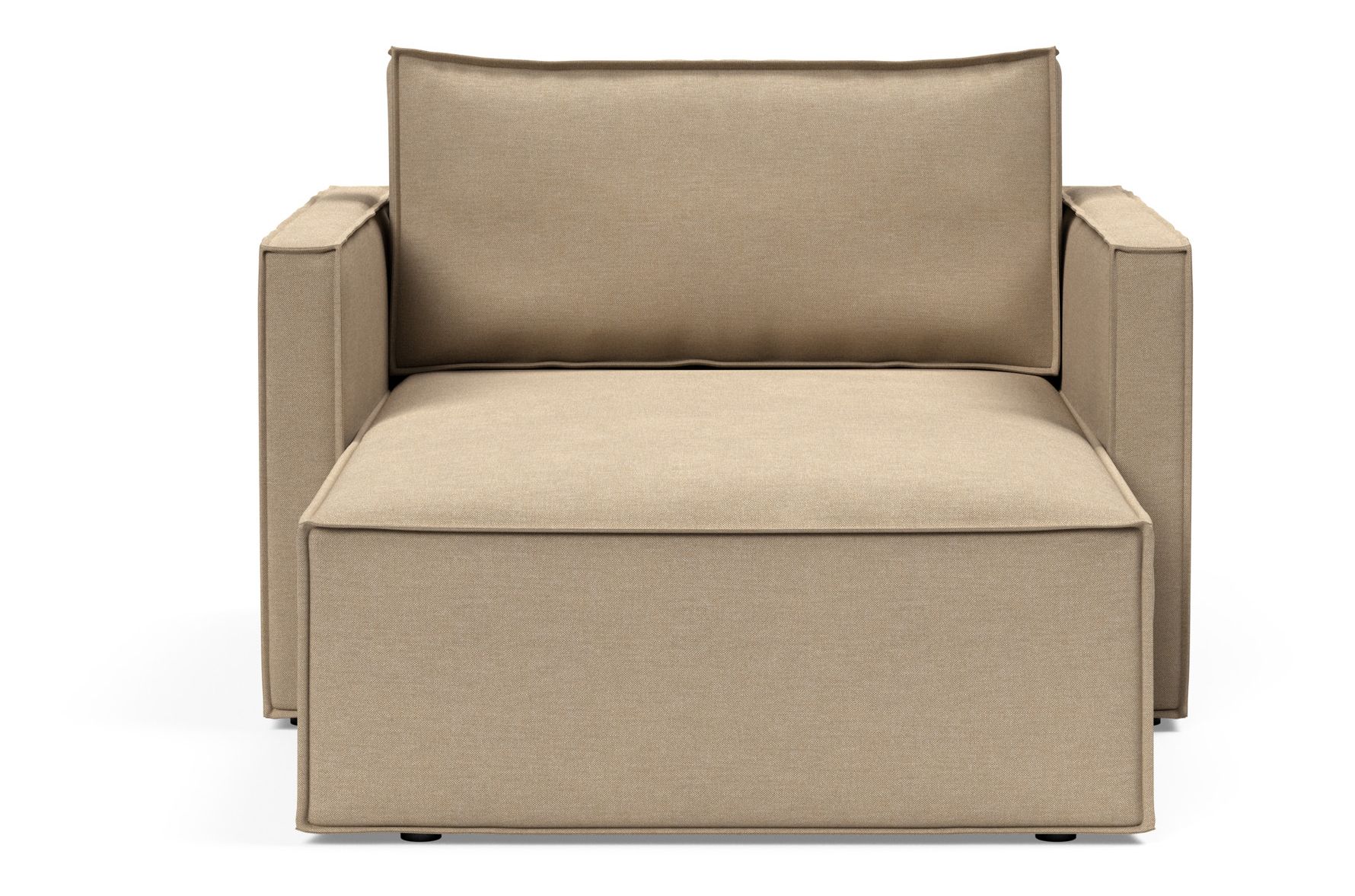 Newilla Storage Lounger Chair w/ Slim Arm Rests