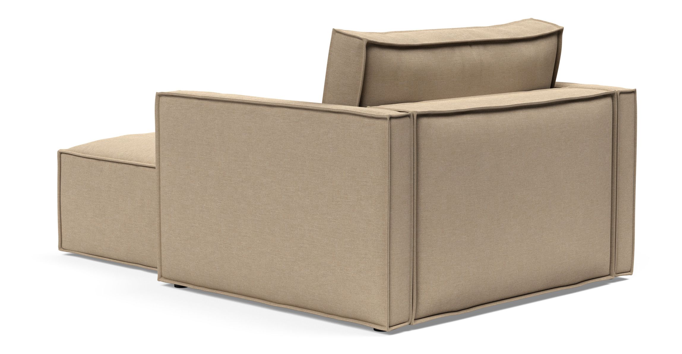 Newilla Storage Lounger Chair w/ Slim Arm Rests