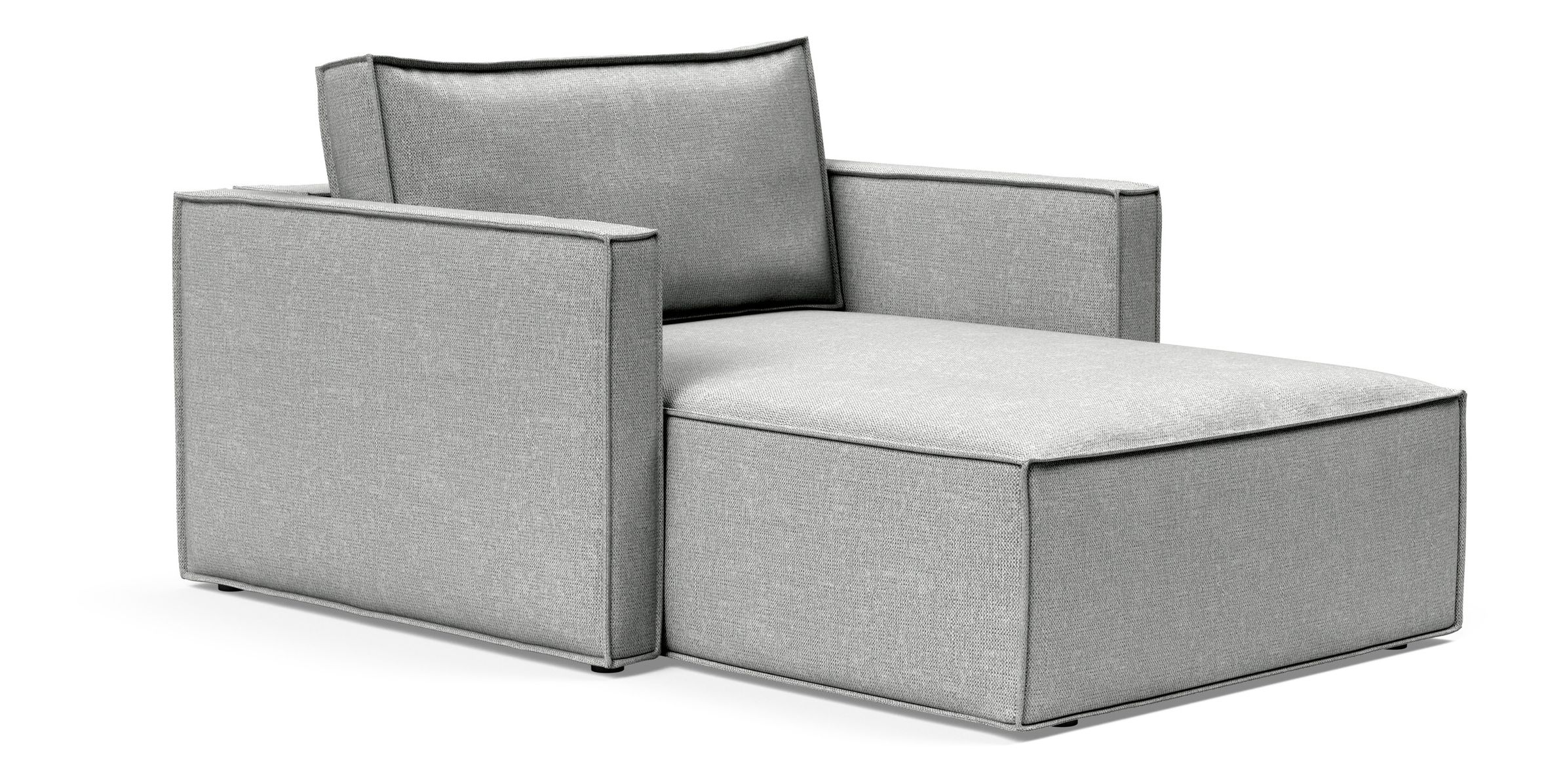 Newilla Storage Lounger Chair w/ Slim Arm Rests