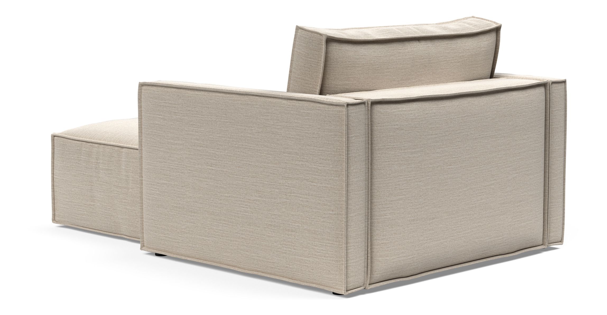 Newilla Storage Lounger Chair w/ Slim Arm Rests