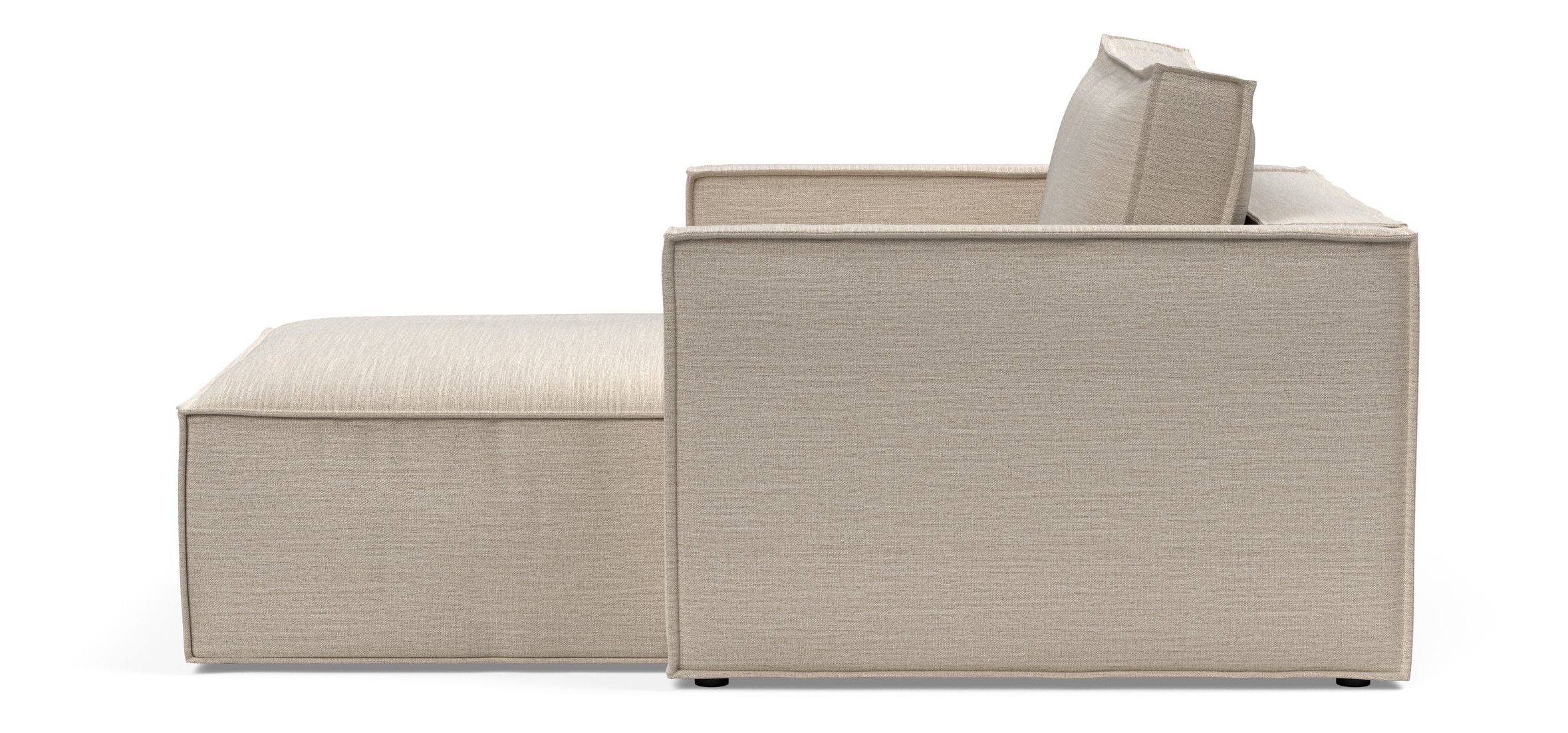 Newilla Storage Lounger Chair w/ Slim Arm Rests