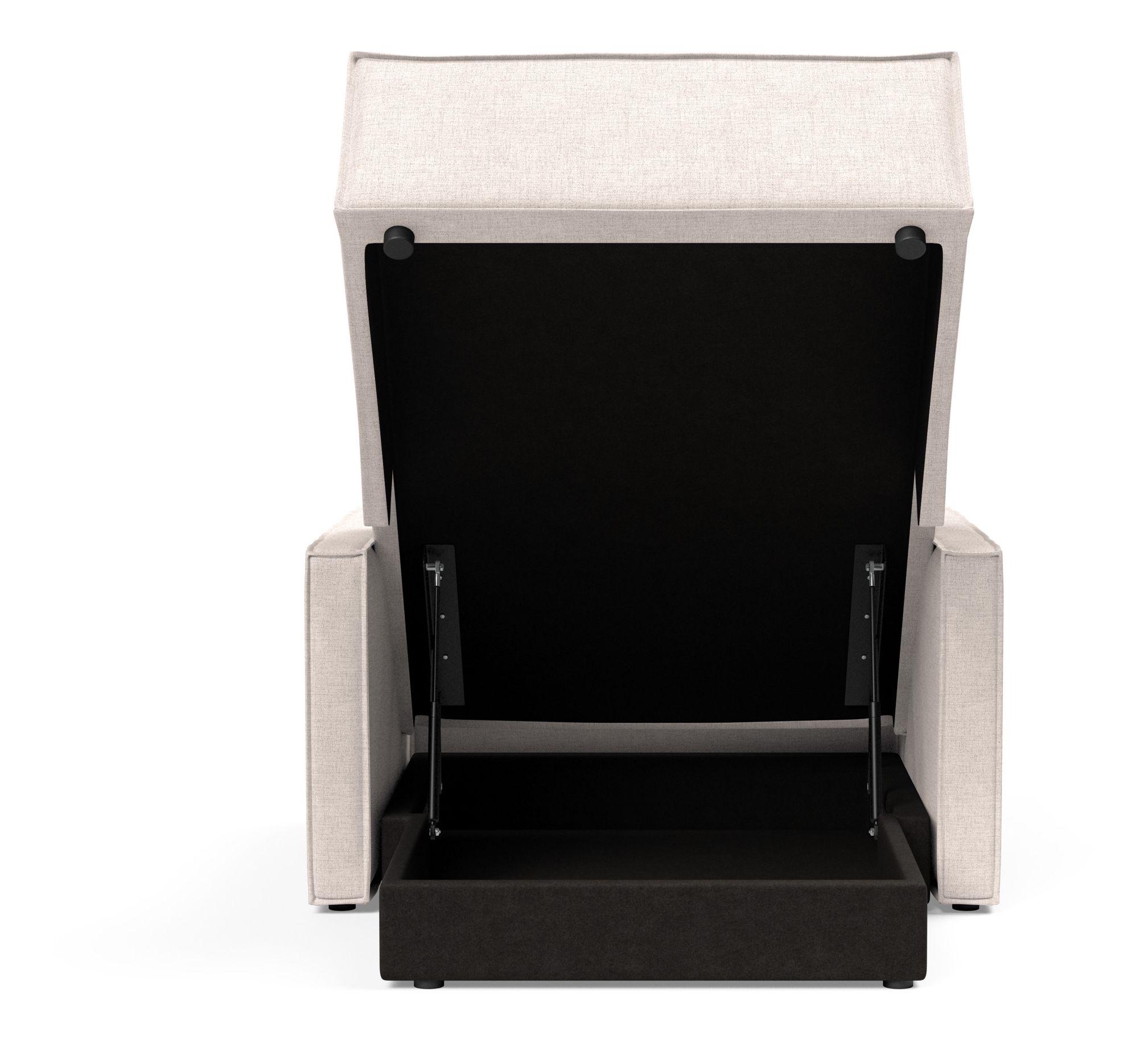 Newilla Storage Lounger Chair w/ Slim Arm Rests