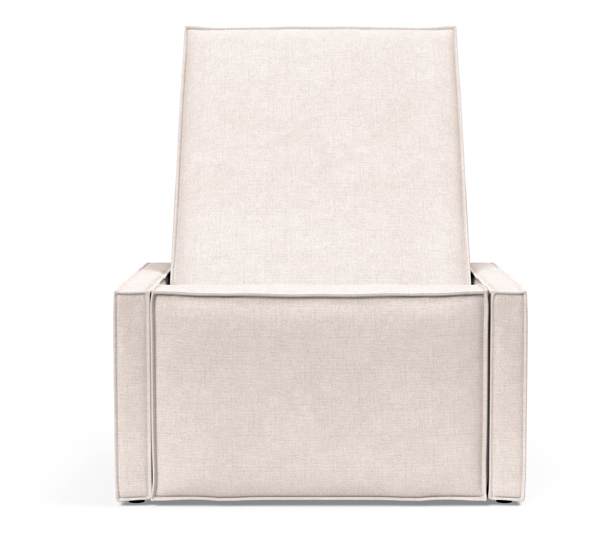 Newilla Storage Lounger Chair w/ Slim Arm Rests