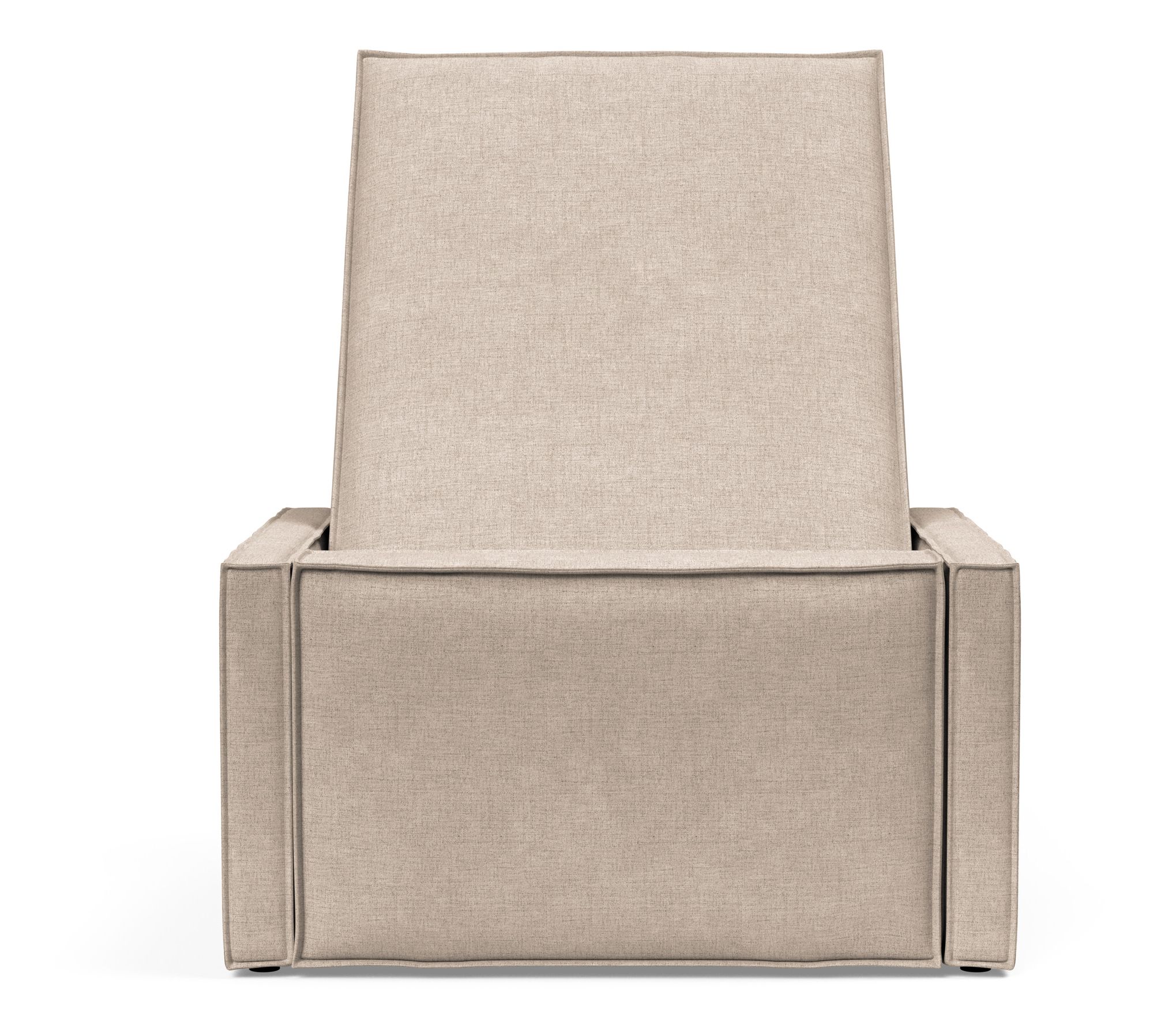 Newilla Storage Lounger Chair w/ Slim Arm Rests