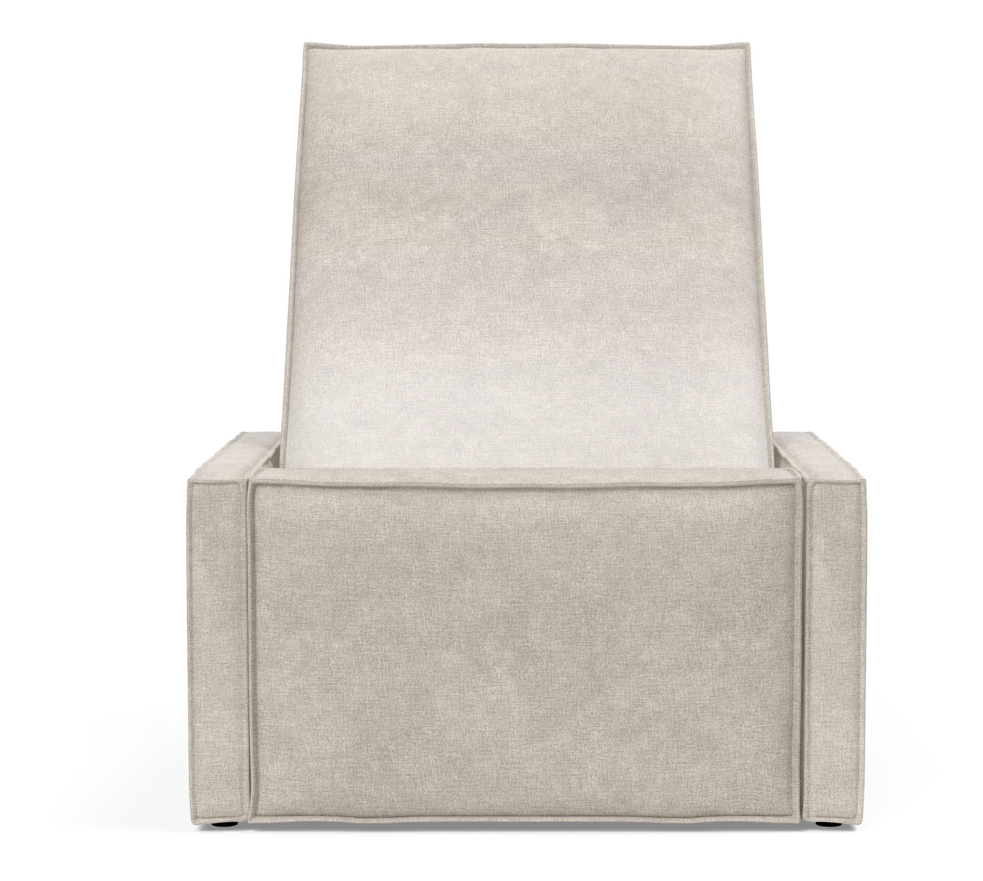 Newilla Storage Lounger Chair w/ Slim Arm Rests
