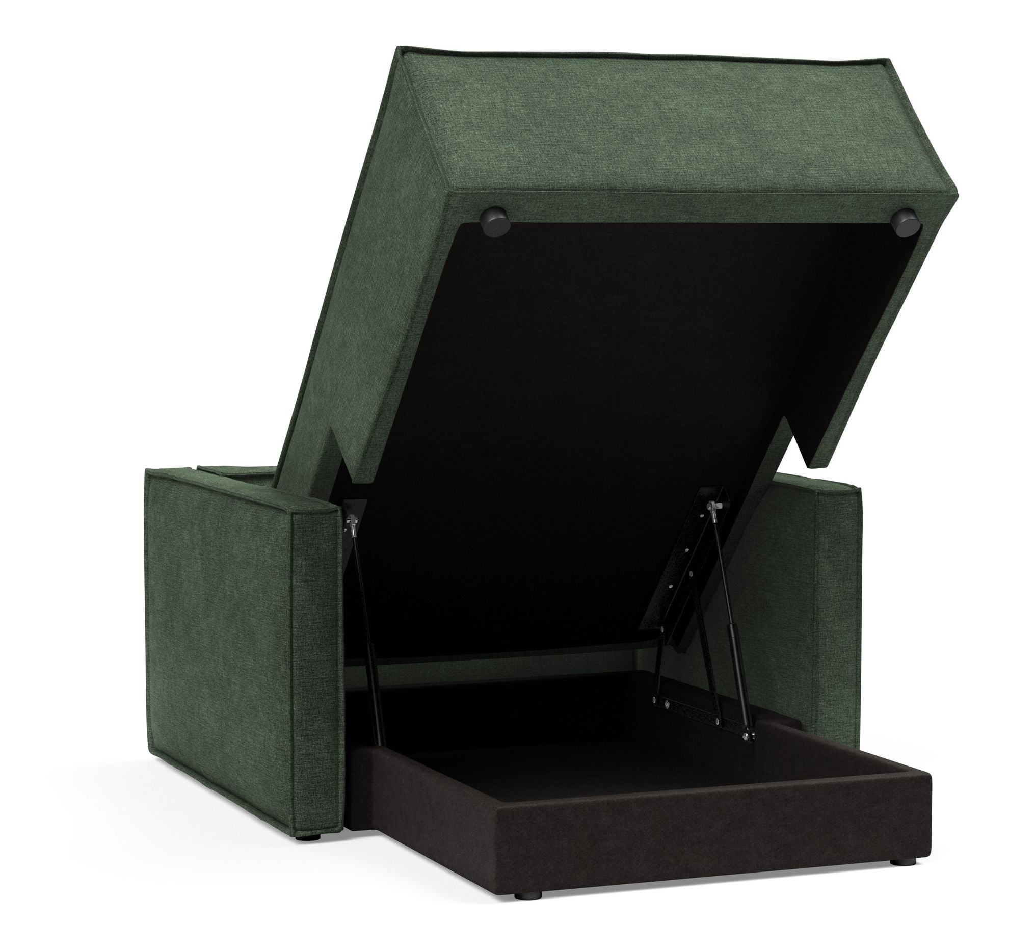 Newilla Storage Lounger Chair w/ Slim Arm Rests