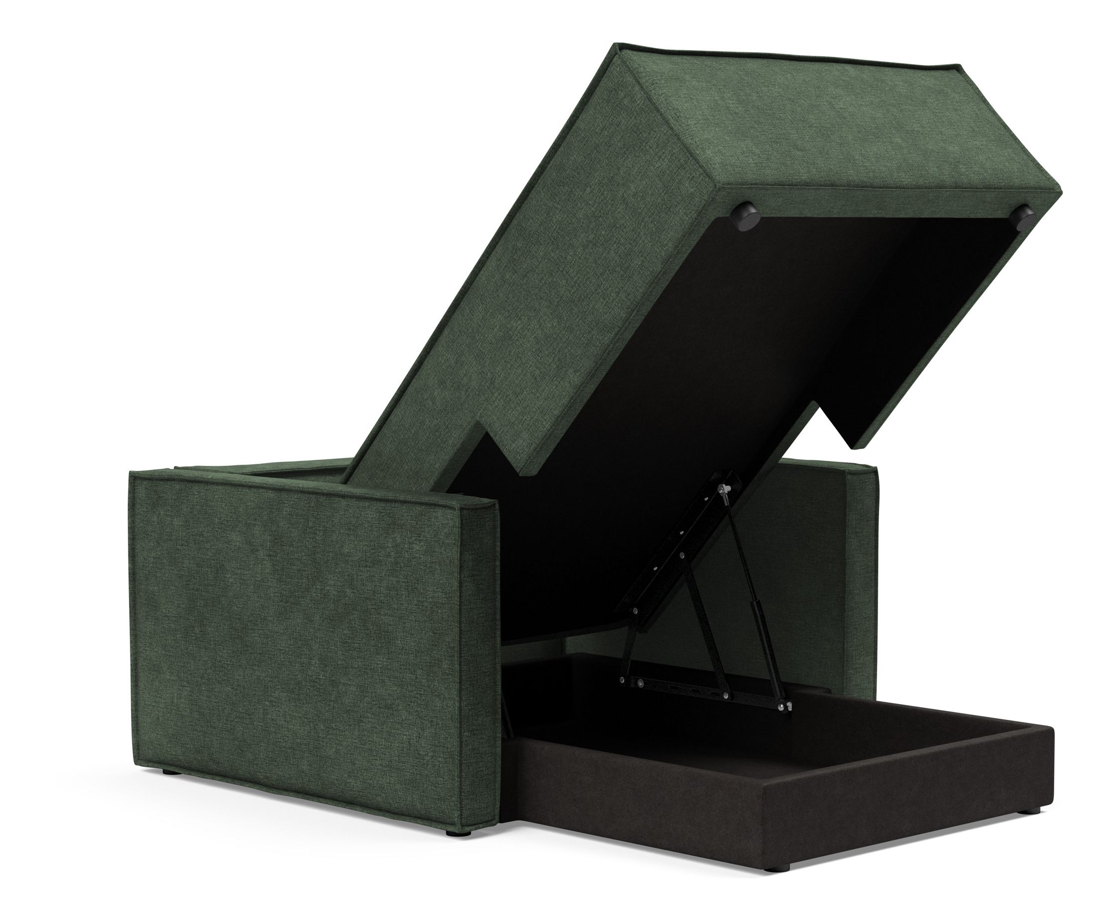 Newilla Storage Lounger Chair w/ Slim Arm Rests