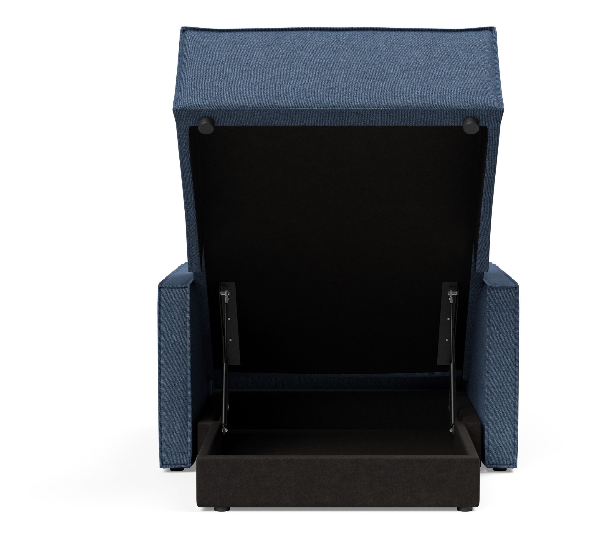 Newilla Storage Lounger Chair w/ Slim Arm Rests