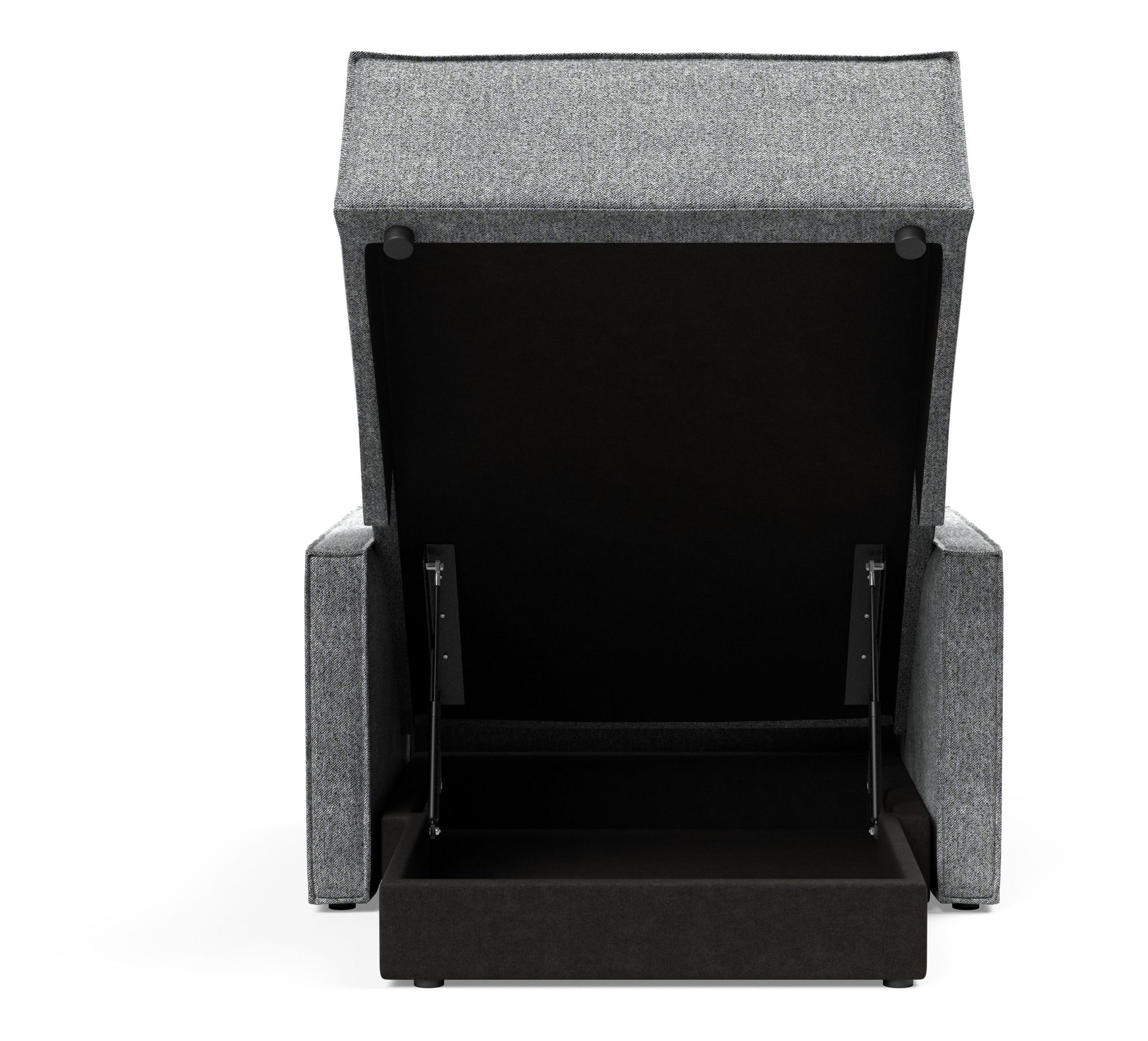 Newilla Storage Lounger Chair w/ Slim Arm Rests
