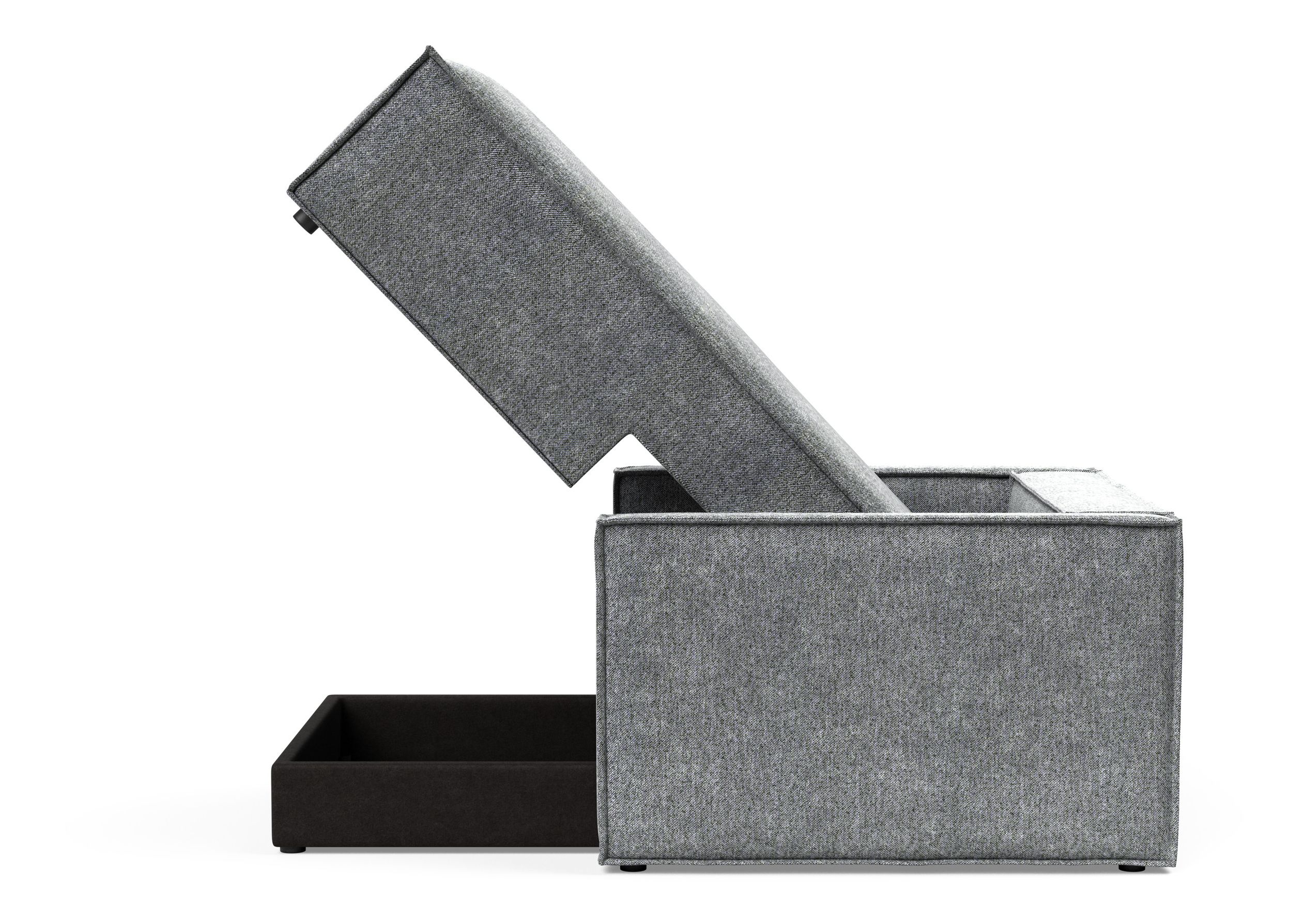 Newilla Storage Lounger Chair w/ Slim Arm Rests