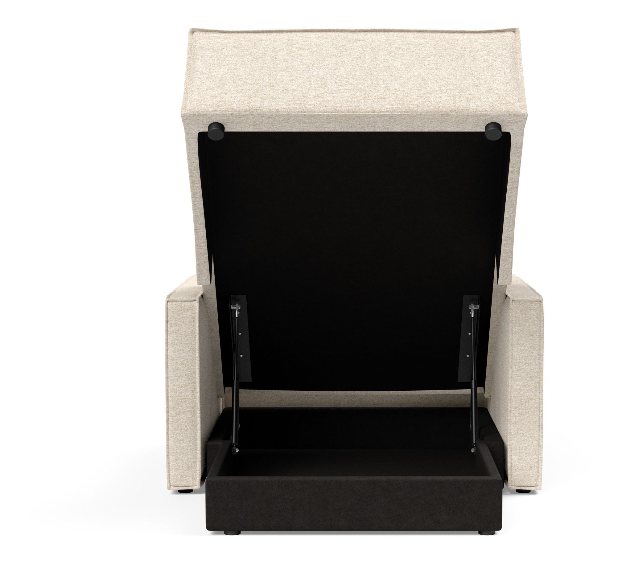 Newilla Storage Lounger Chair w/ Slim Arm Rests