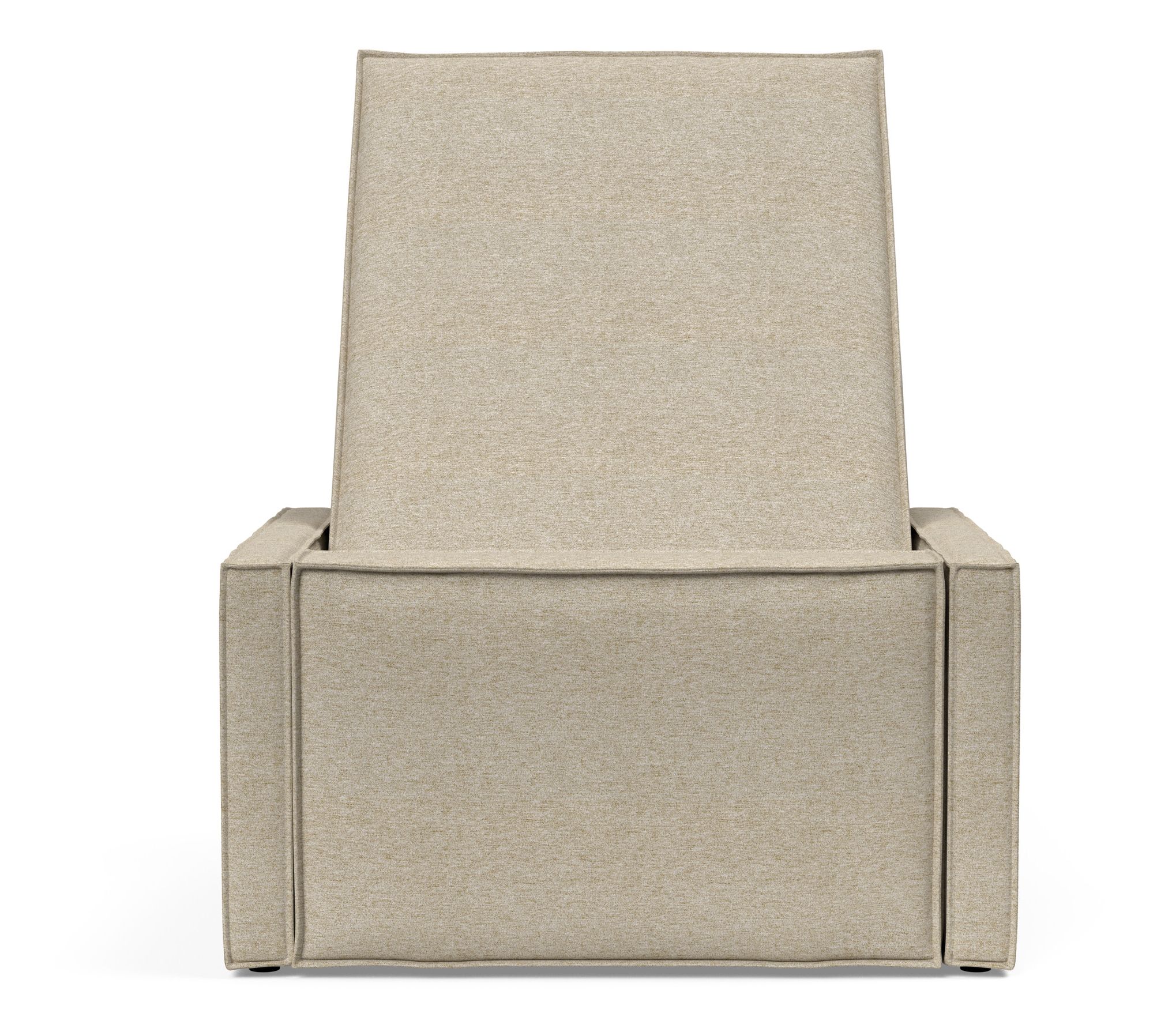 Newilla Storage Lounger Chair w/ Slim Arm Rests