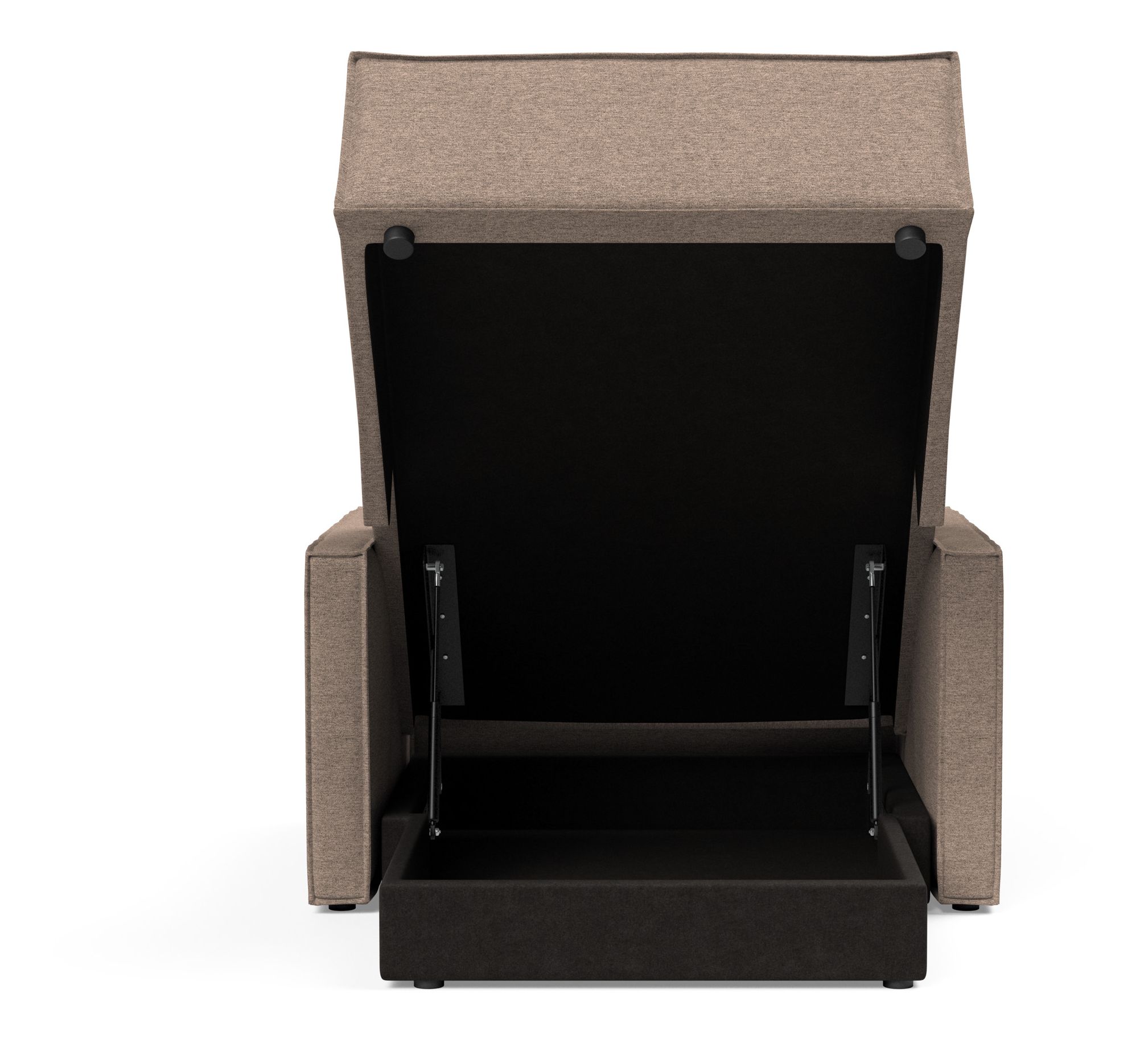 Newilla Storage Lounger Chair w/ Slim Arm Rests