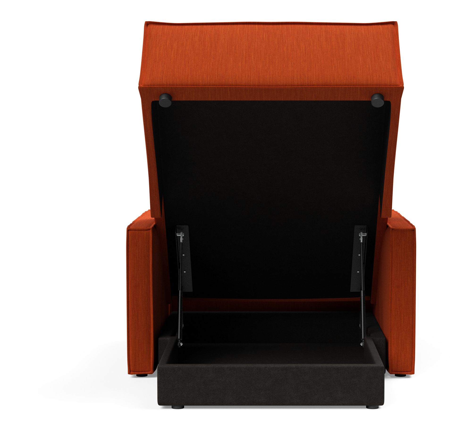 Newilla Storage Lounger Chair w/ Slim Arm Rests