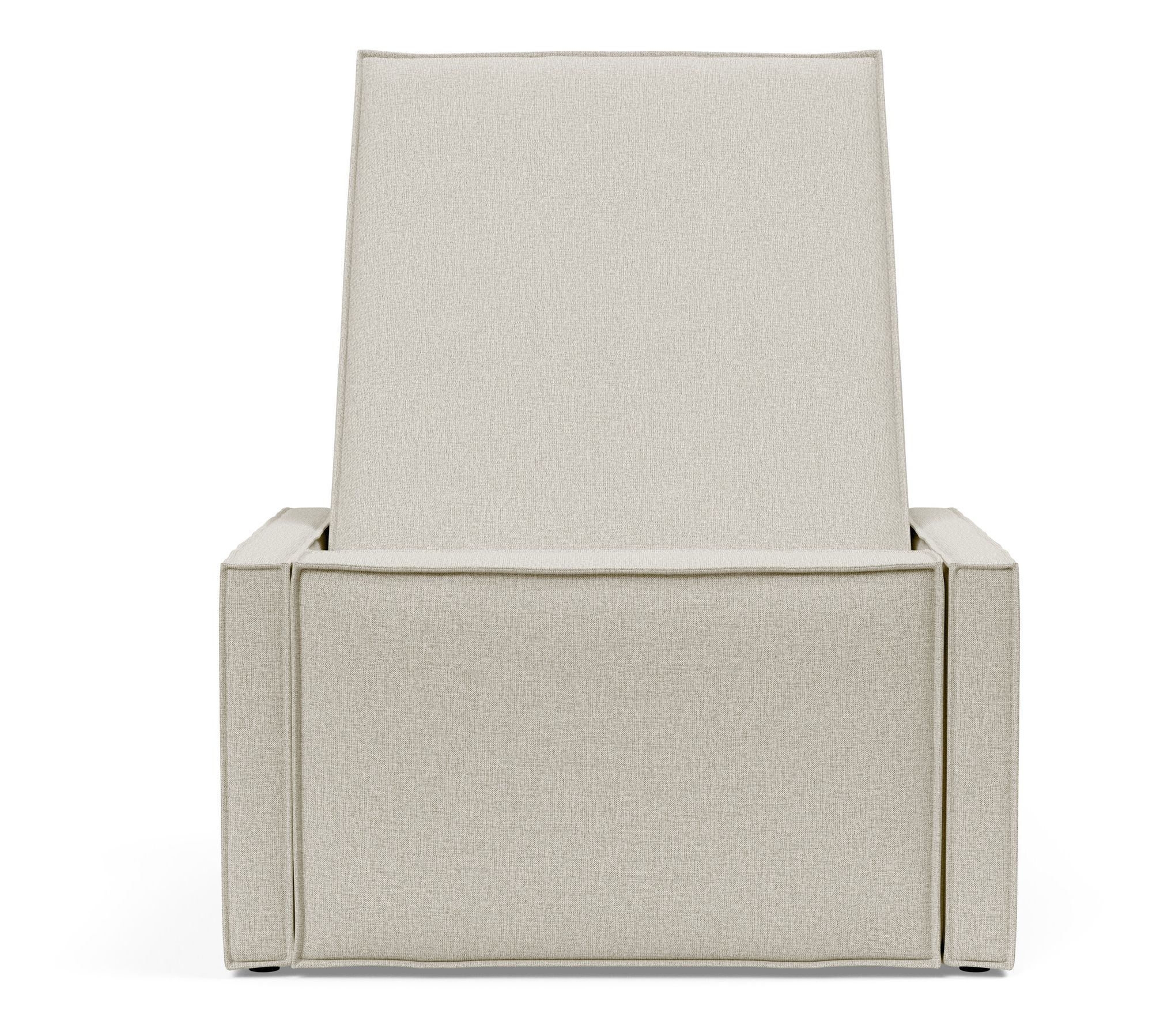 Newilla Storage Lounger Chair w/ Slim Arm Rests