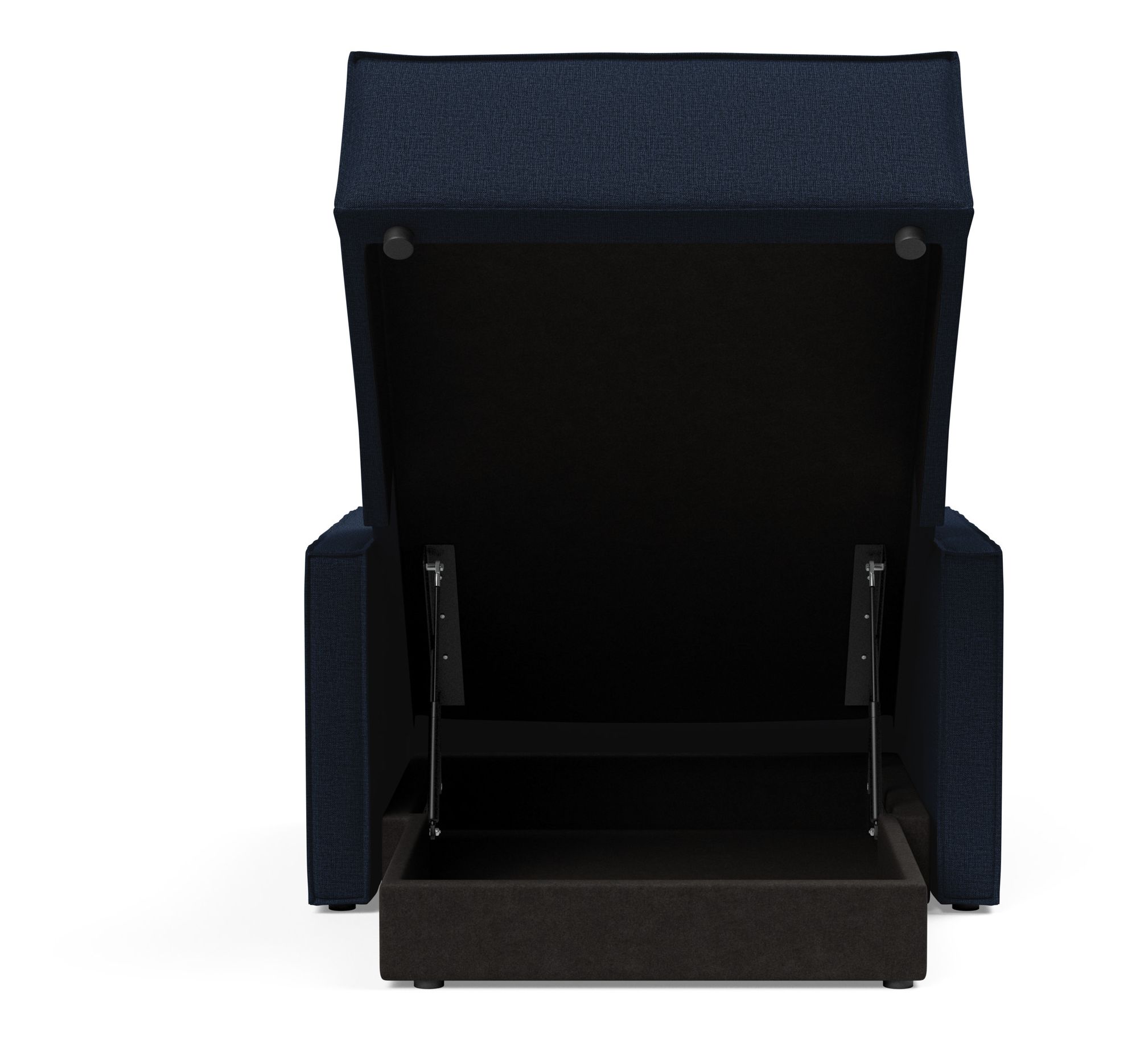 Newilla Storage Lounger Chair w/ Slim Arm Rests