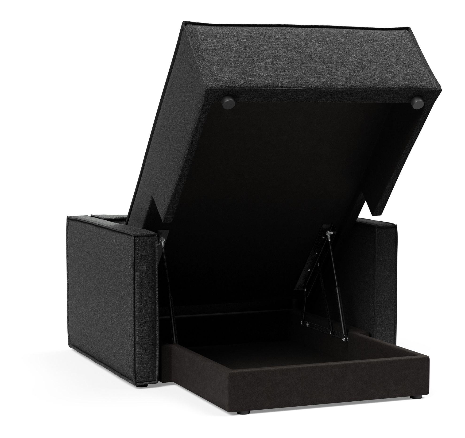Newilla Storage Lounger Chair w/ Slim Arm Rests