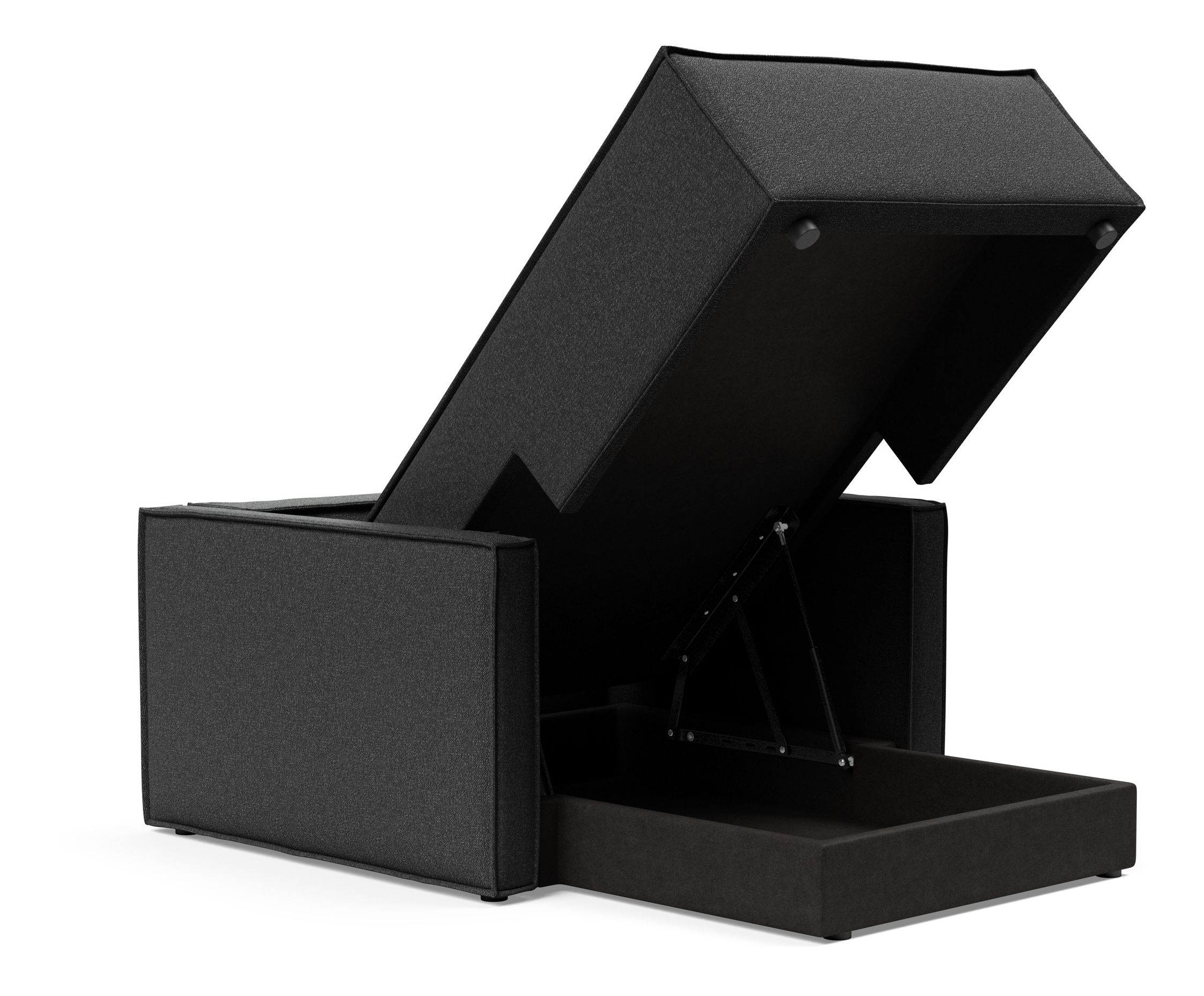 Newilla Storage Lounger Chair w/ Slim Arm Rests