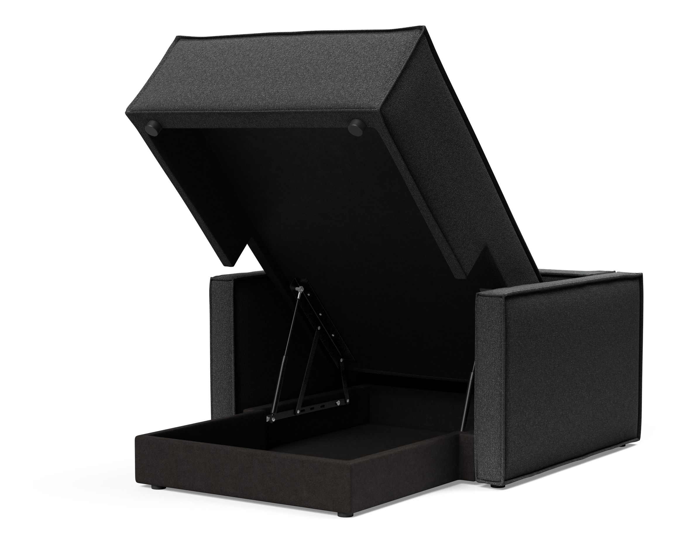 Newilla Storage Lounger Chair w/ Slim Arm Rests